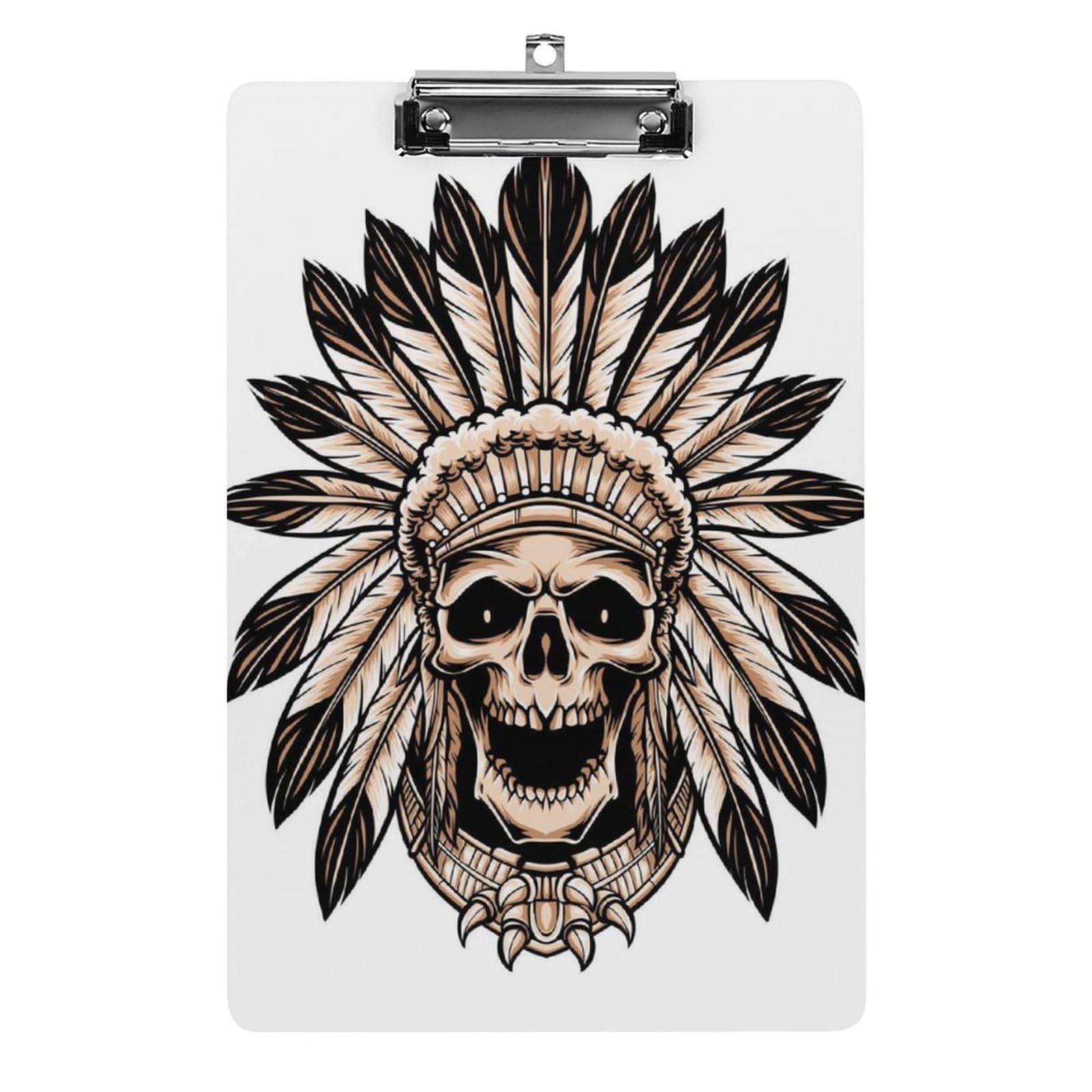 Planchette à pince squelette tribal pour prendre vos notes partout - 8