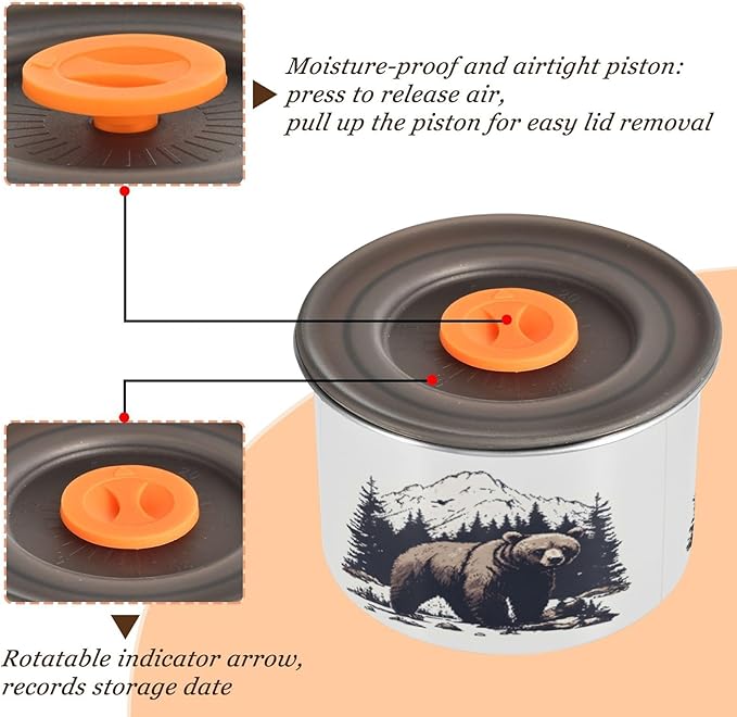 Contenedor de Almacenamiento de Acero Inoxidable 900ml con Tapa Hermética miniatura 4