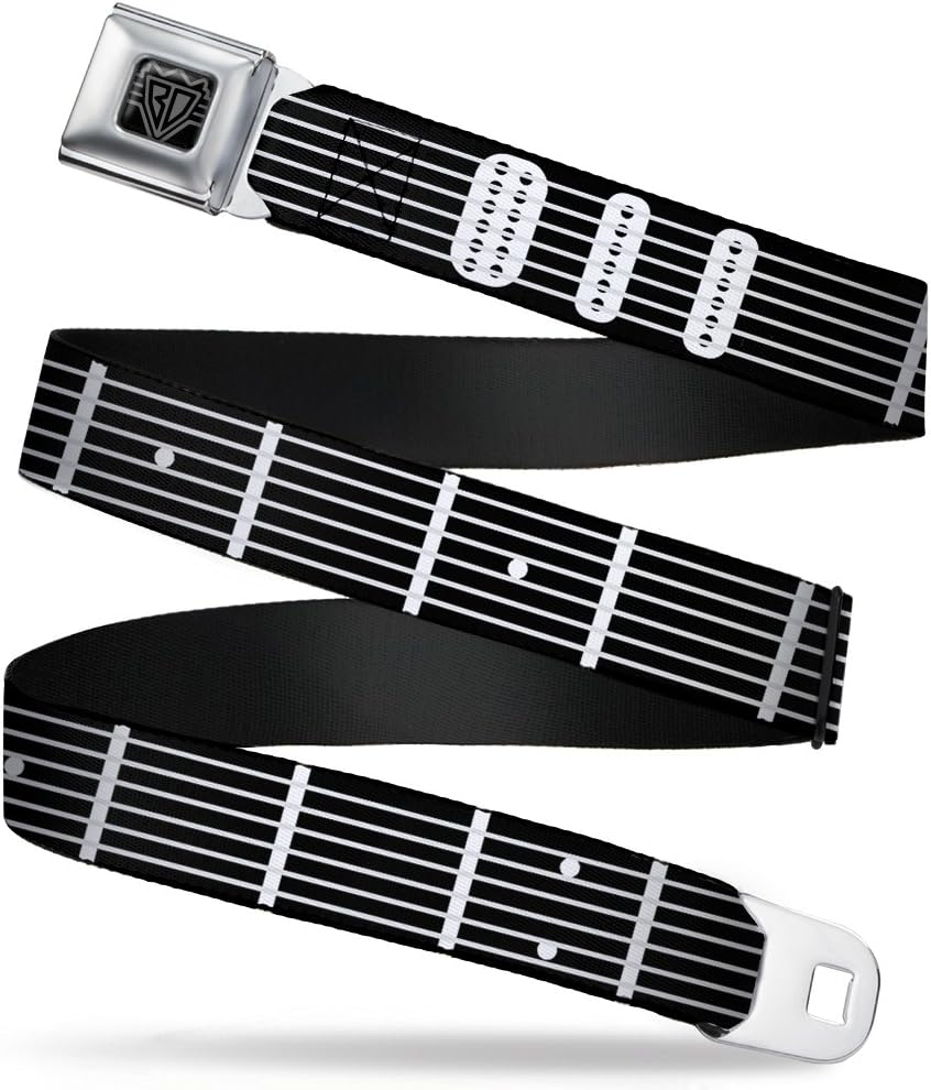 Buckle-Down Belt, Seatbelt Buckle, Guitar Neck Black
