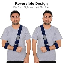 supregear Arm Sling, Adjustable Arm Support Strap, Lightweight Shoulder Immobilizer for Injured Elbow, Broken Collarbone, Torn Rotator Cuff, Dislocation or AC Separation, Left Right, Men Women