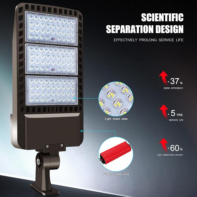 Luz LED Juyace 300W para estacionamiento exterior miniatura 3