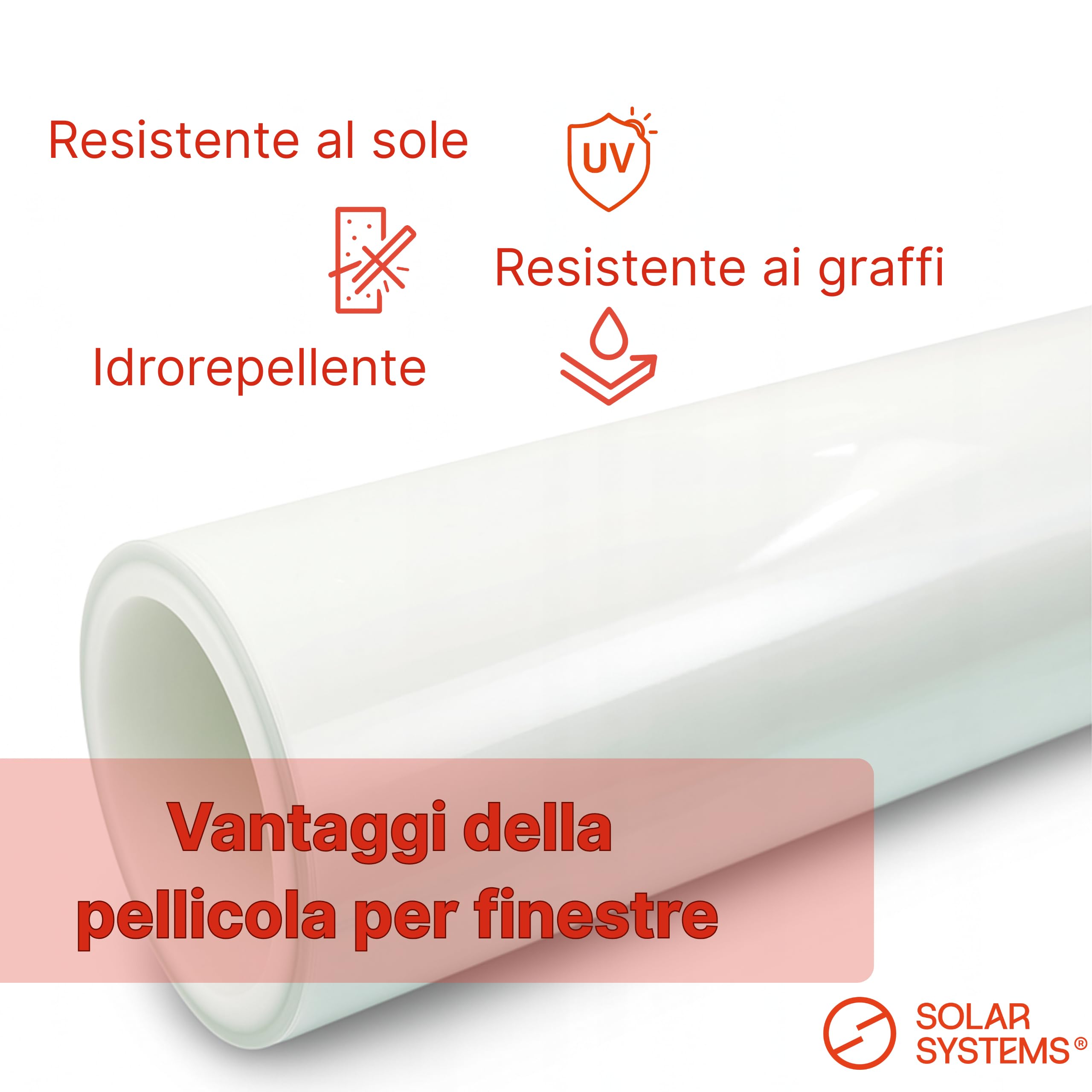 Solar Systems - Pellicola protettiva per auto con rivestimento idrofobico e funzione autorigenerante - Pellicola adesiva in PPF - Protezione anti-ingiallimento - Lucido 152x100cm