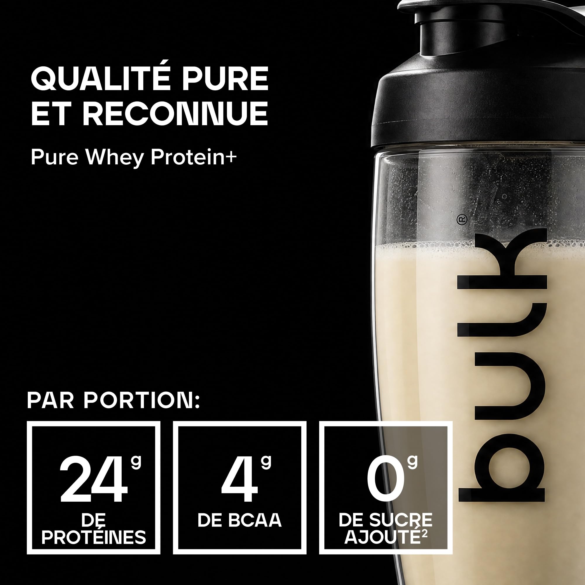 Bulk Pure Whey Protein+, Vanille, 450g