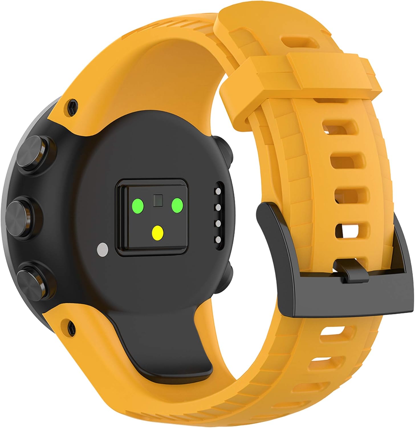 Compatible with Suunto 5 Silicone Watch Bands for Women Men, Replacement Band Straps Wristbands Bracelet Accessories Fit for Suunto 5 Smartwatch (Yellow) : Electronics