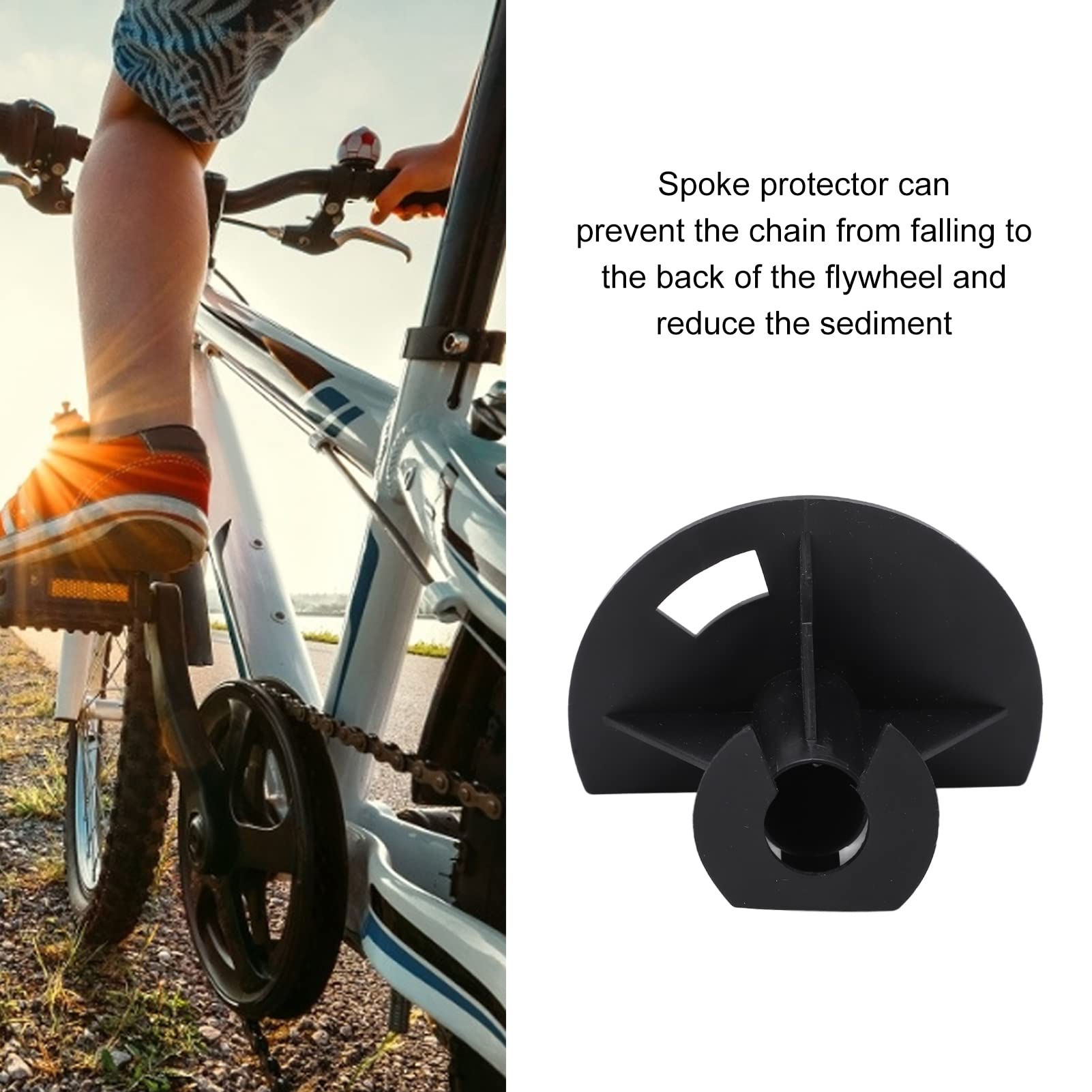 Vikiy&Small Baby 4 pezzi protezione per raggi per bicicletta, protezione disco mozzo bici ruota libera copertura per multi ruota libera salva raggi