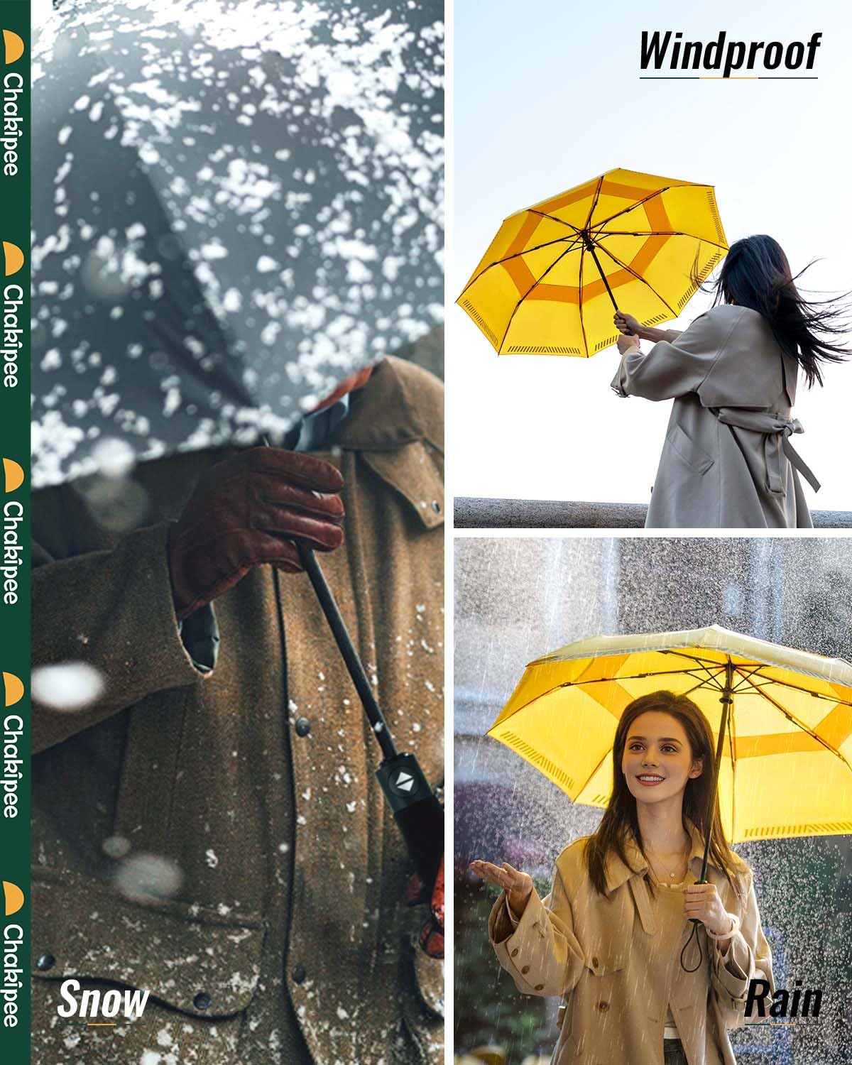 parasol odporny na burzę, kieszonkowy z paskami odblaskowymi, kompaktowy parasol podróżny, automatyczne otwieranie i zamykanie, osłona przed deszczem, 8 żeber, dla mężczyzn, kobiet i dzieci