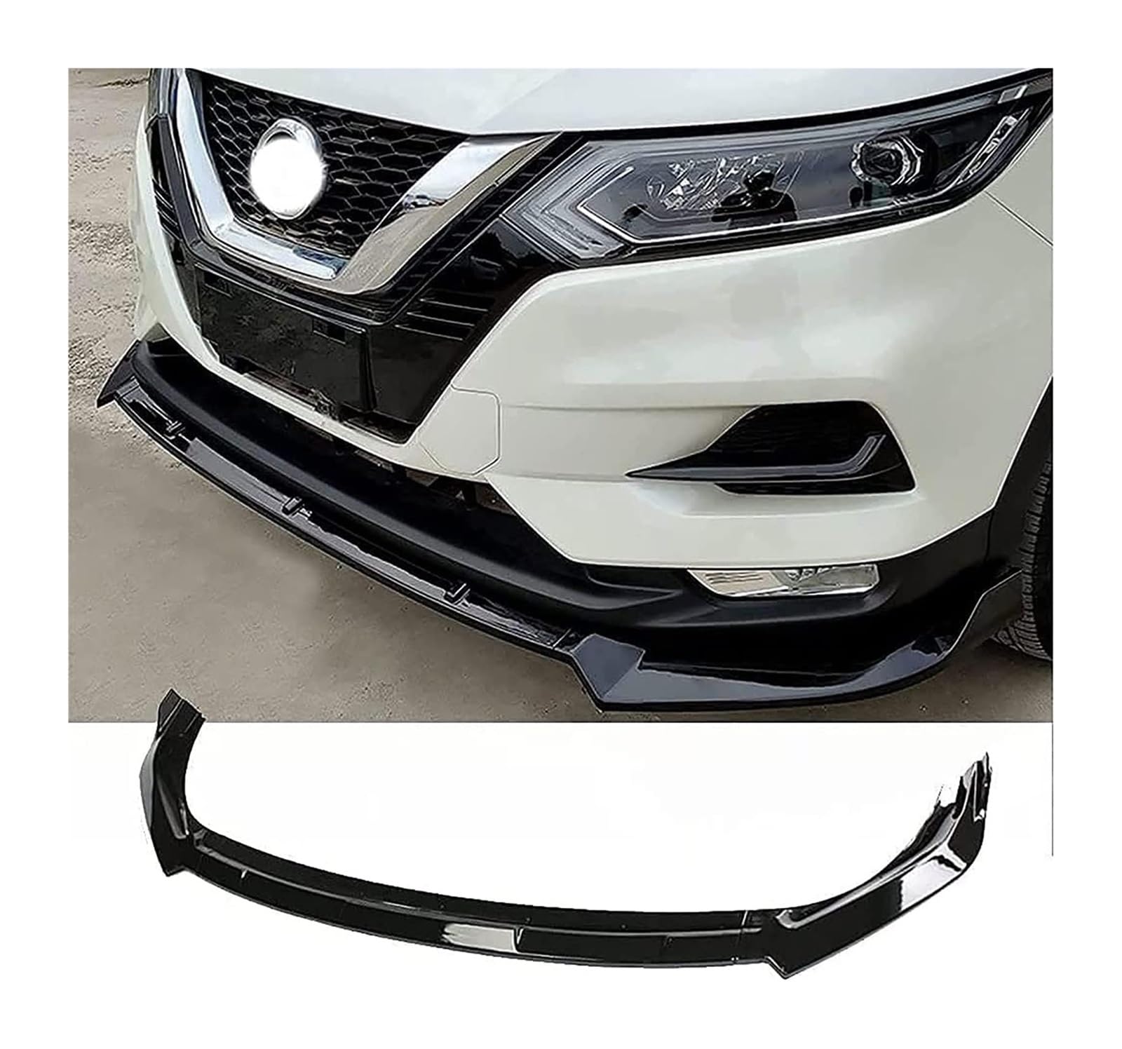 Spoiler de pare-chocs avant Toyota X-Trail 2017-2020 diffuseur carbone - 6