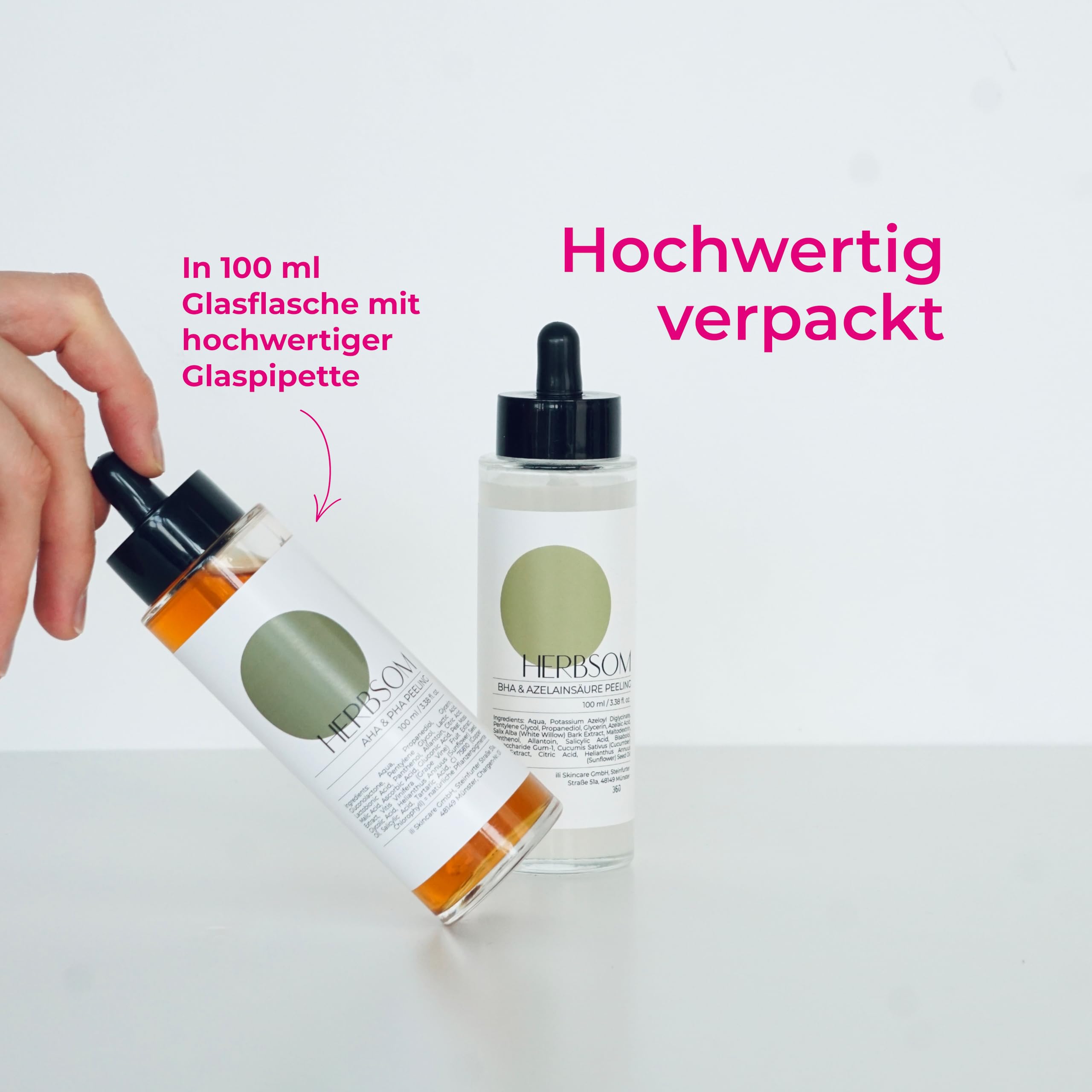 AHA & PHA Peeling I regt die Hauterneuereung an, gegen Falten, Pigmentflecken und einen fahlen Teint, für sichtbar jünger aussehende Haut, besonderes geeignet für trockene und reife Haut