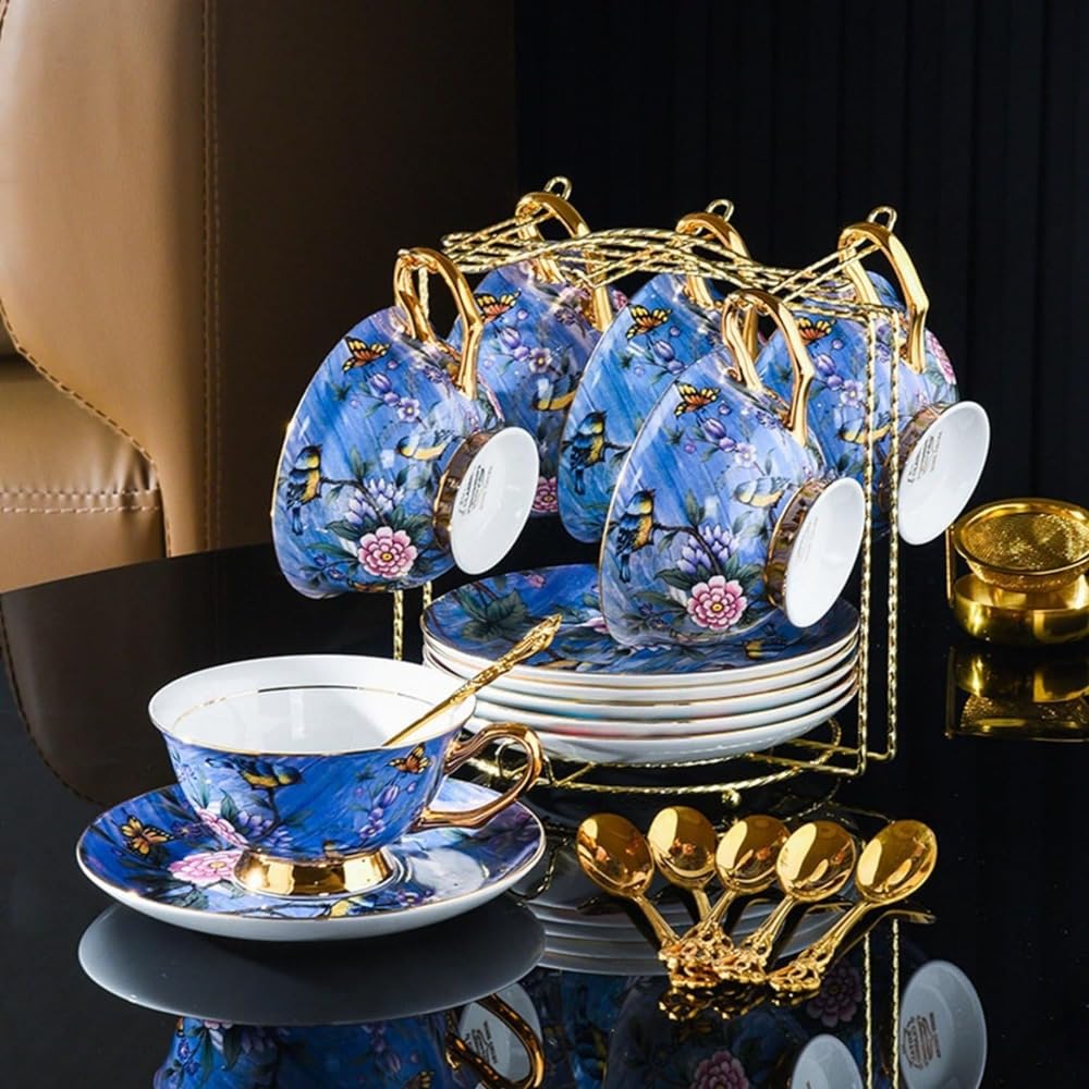 Amazon｜花柄 カップ ボーンチャイナ ソーサーセット 紅茶カップ 