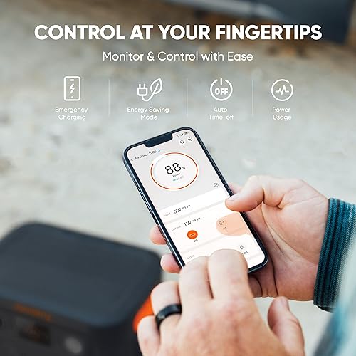 Miniatura 9 de Jackery Generador solar de 240 v2 y 40 W mini panel solar, batería LiFePO4 de 256 Wh, 300 W CA y salida USB-C de 100 W, carga solar ultrarrápida