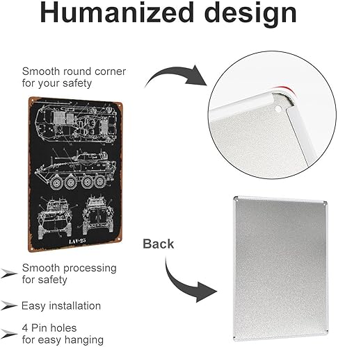 Miniatura 3 de LAV 25 carteles deportivos, letrero de hojalata para cafetería, bar, hogar, decoración de pared, retro, de metal, 8 x 12 pulgadas