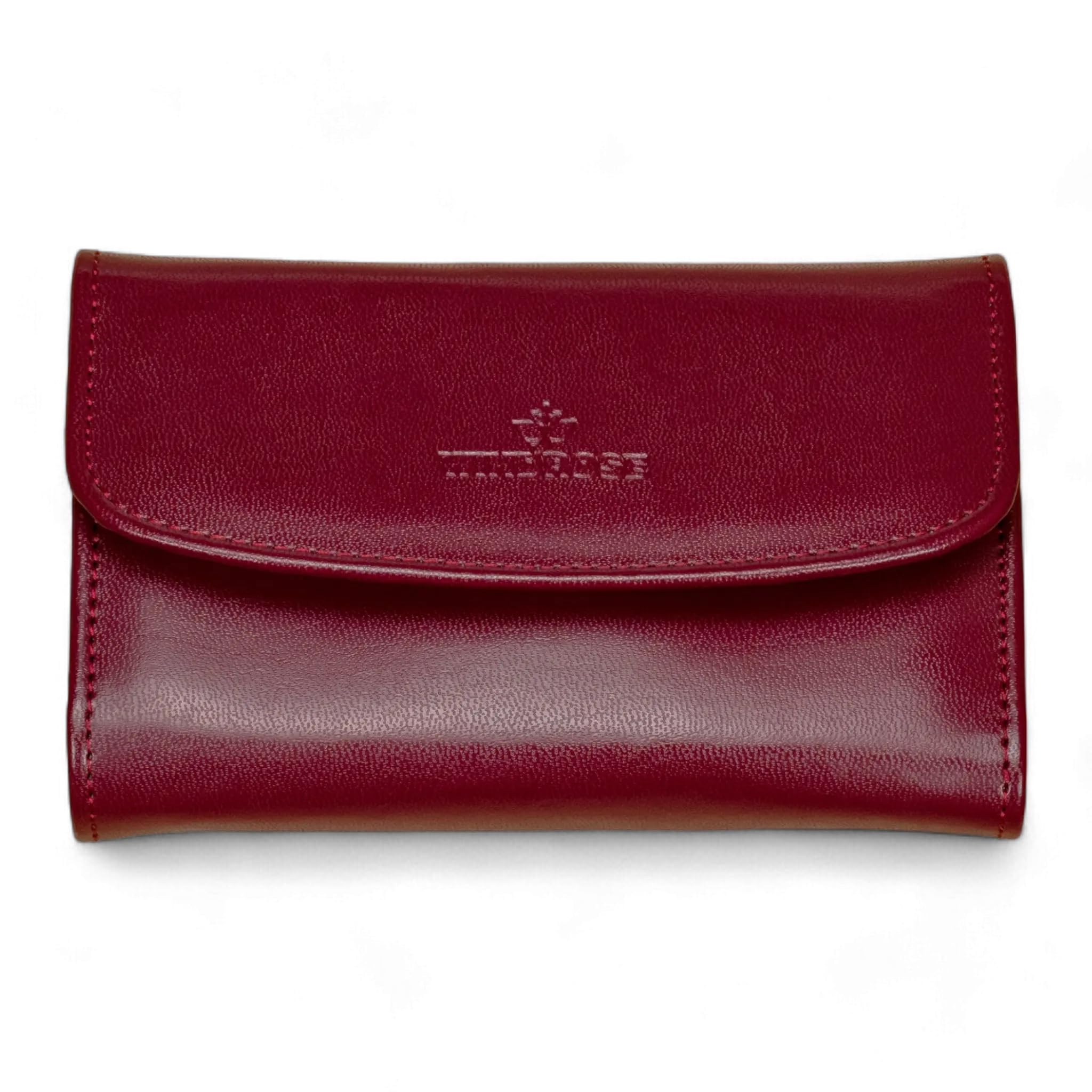 Windrose Schmuckkoffer XXL mit integrierter Schmucktasche Merino (rot-legacy)