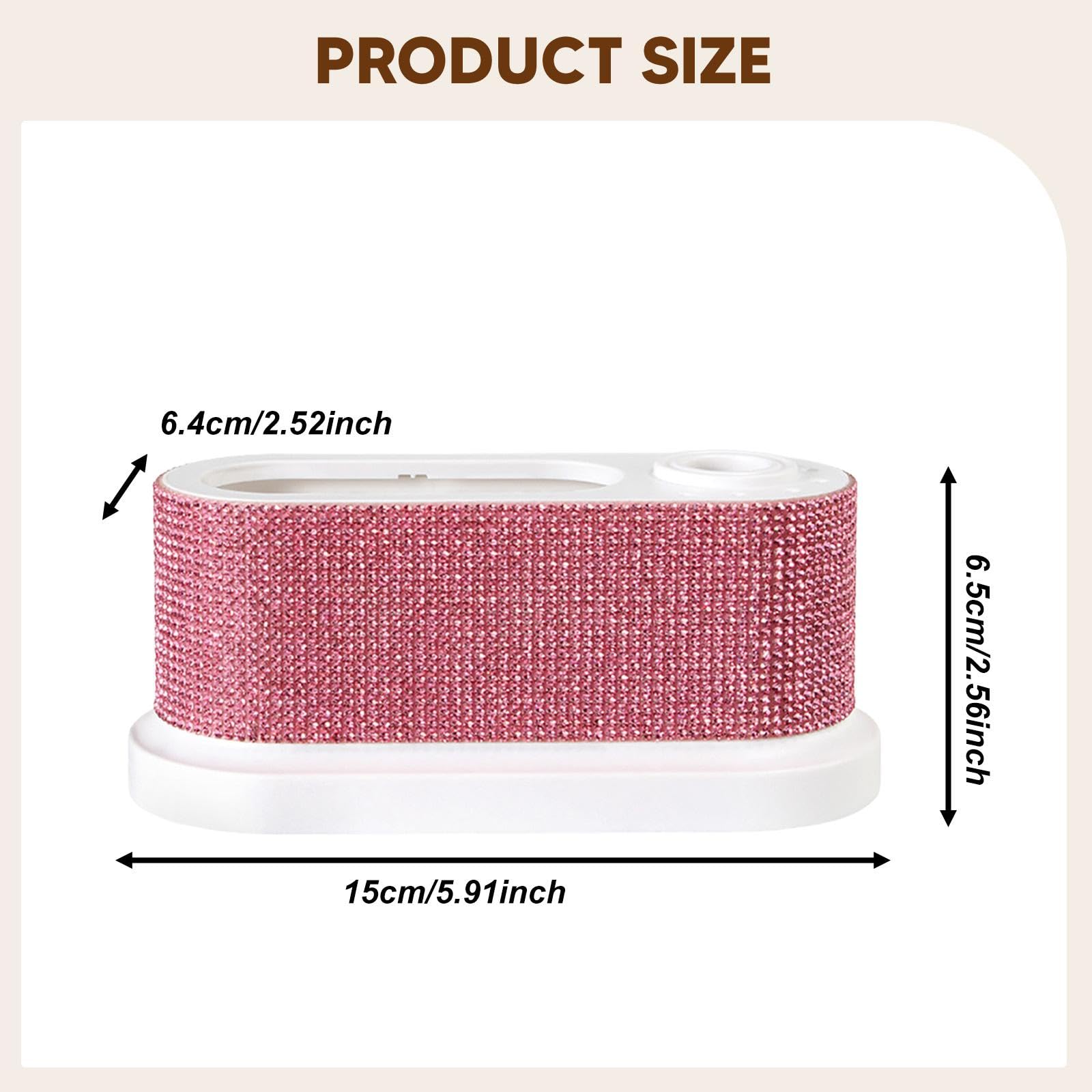 MagiDeal Organisateur pour polisseuse à ongles, coffret de rangement de bureau pour outils de manucure, boîte de rangement pour embouts de meulage, support, Rose