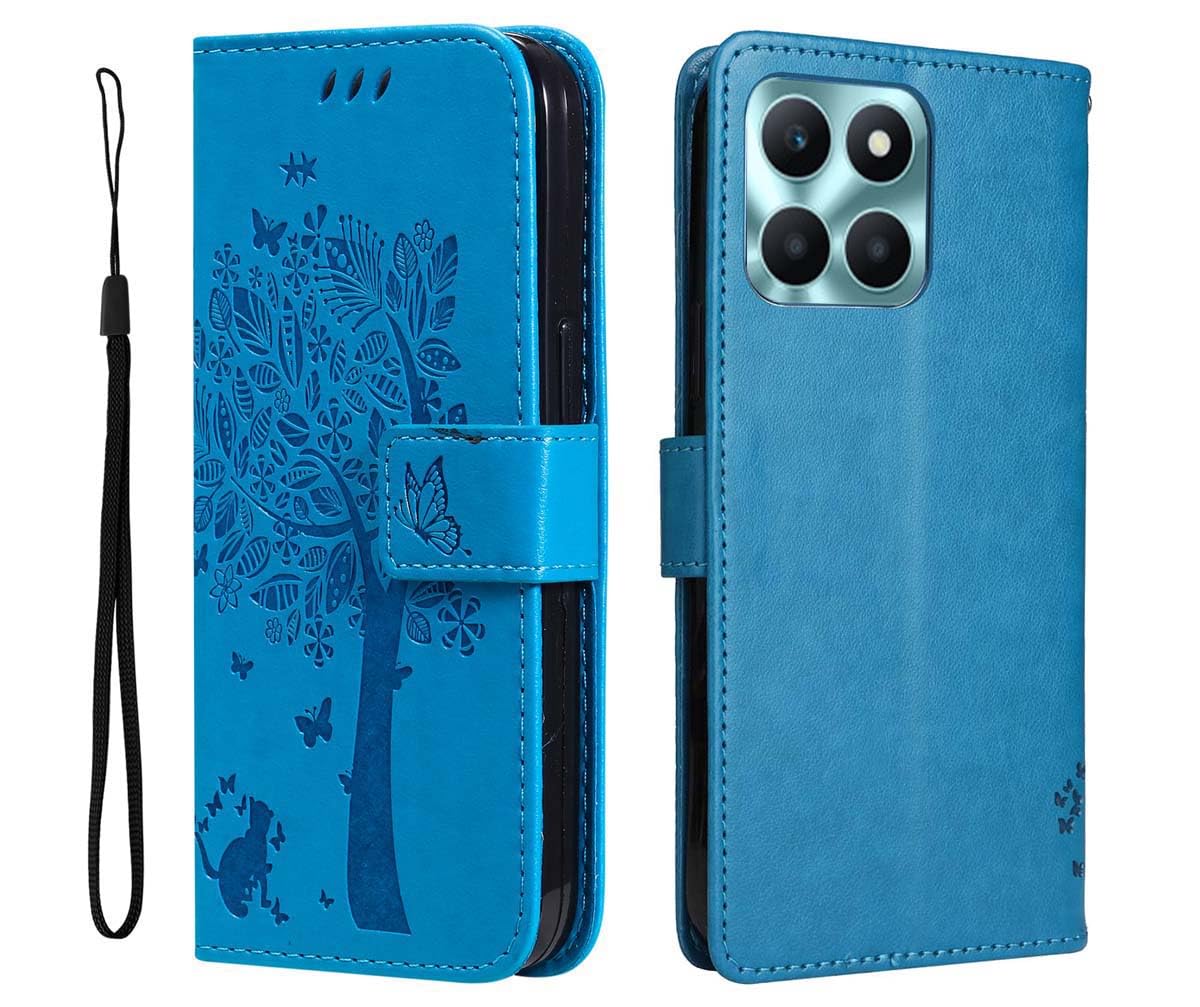 GOKEN Cover per Honor X8b, Custodia Folio in Pelle Flip Wallet