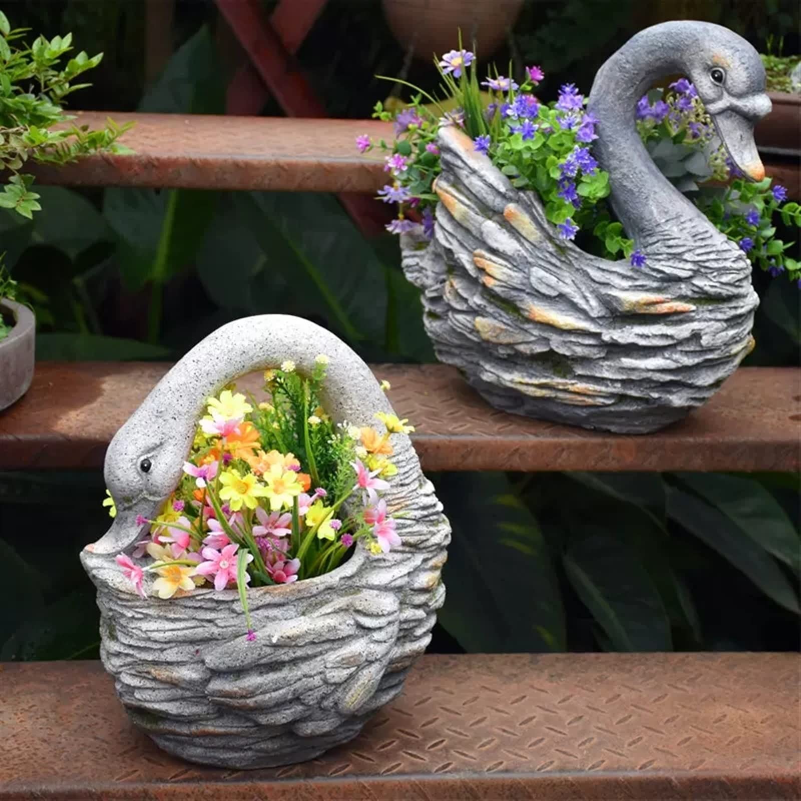 macetas para plantas Doniczka ceramiczna do łabędzi na zewnątrz/wewnątrz - sukulenty Sadzarka roślin doniczkowych Duże kwiaty Doniczka/pojemnik dekoracji biura w domu i ogrodzie