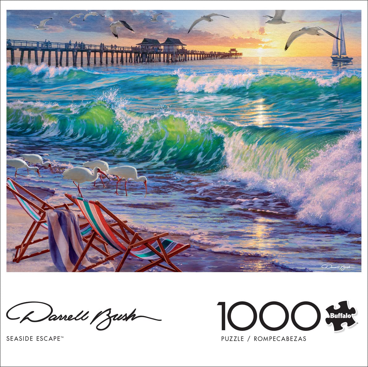 Buffalo Games - Darrell Bush - Seaside Escape - 1000 Teile Puzzle