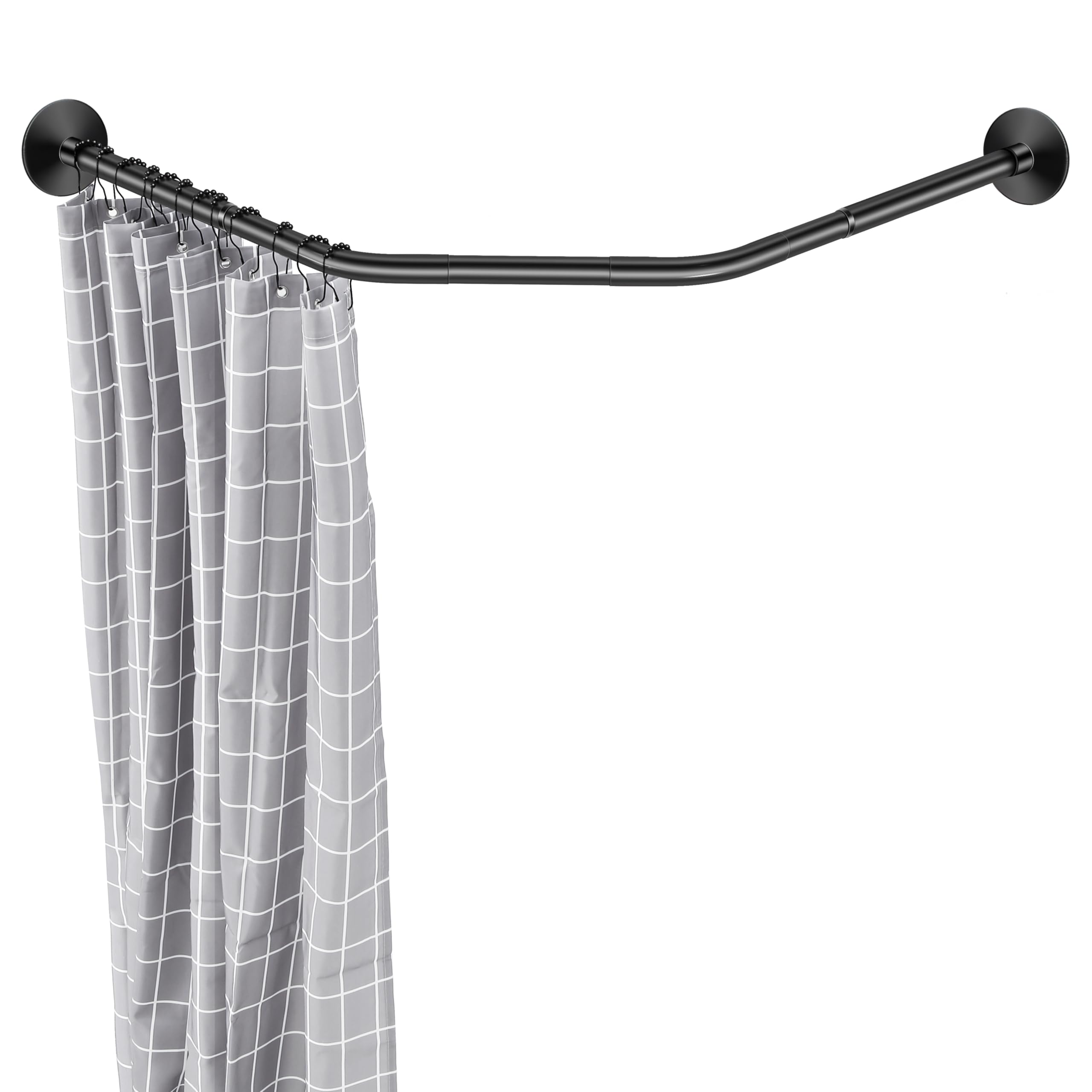 Tringle à rideau de douche ovale Chromé