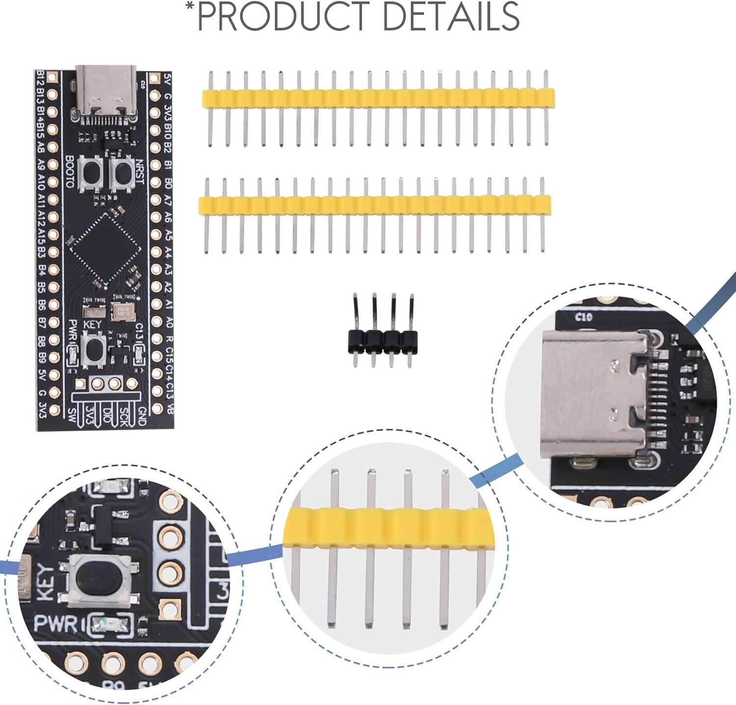 iFutniew STM32F401 Development Board, STM32F401CEU6 STM32F4 Learning Board
