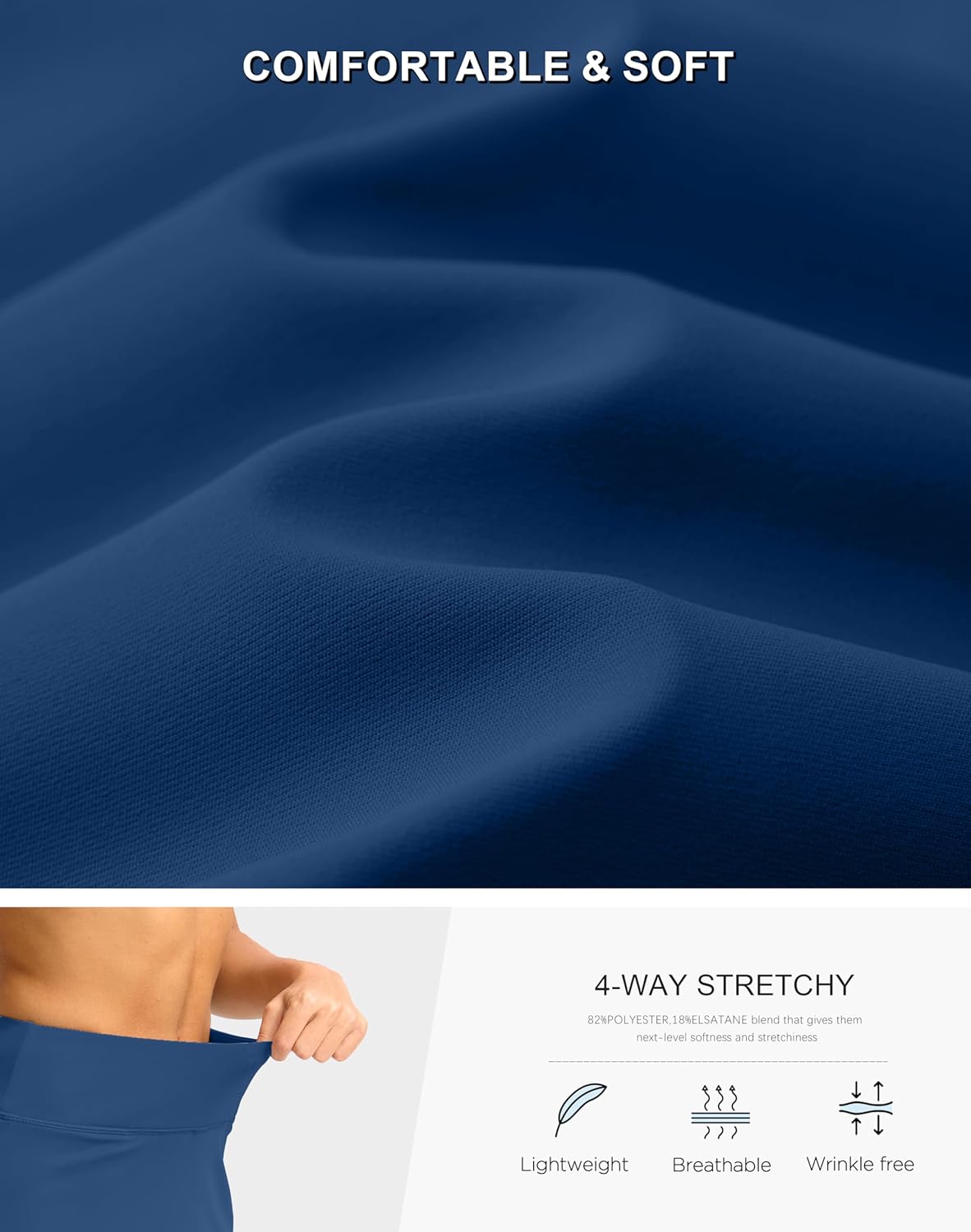 Viodia 16" Golf Skorts for Women High Waisted Tennis Skirt Athletic Skorts Skirts for Women Built-in Shorts with 5 Pockets - Image 5