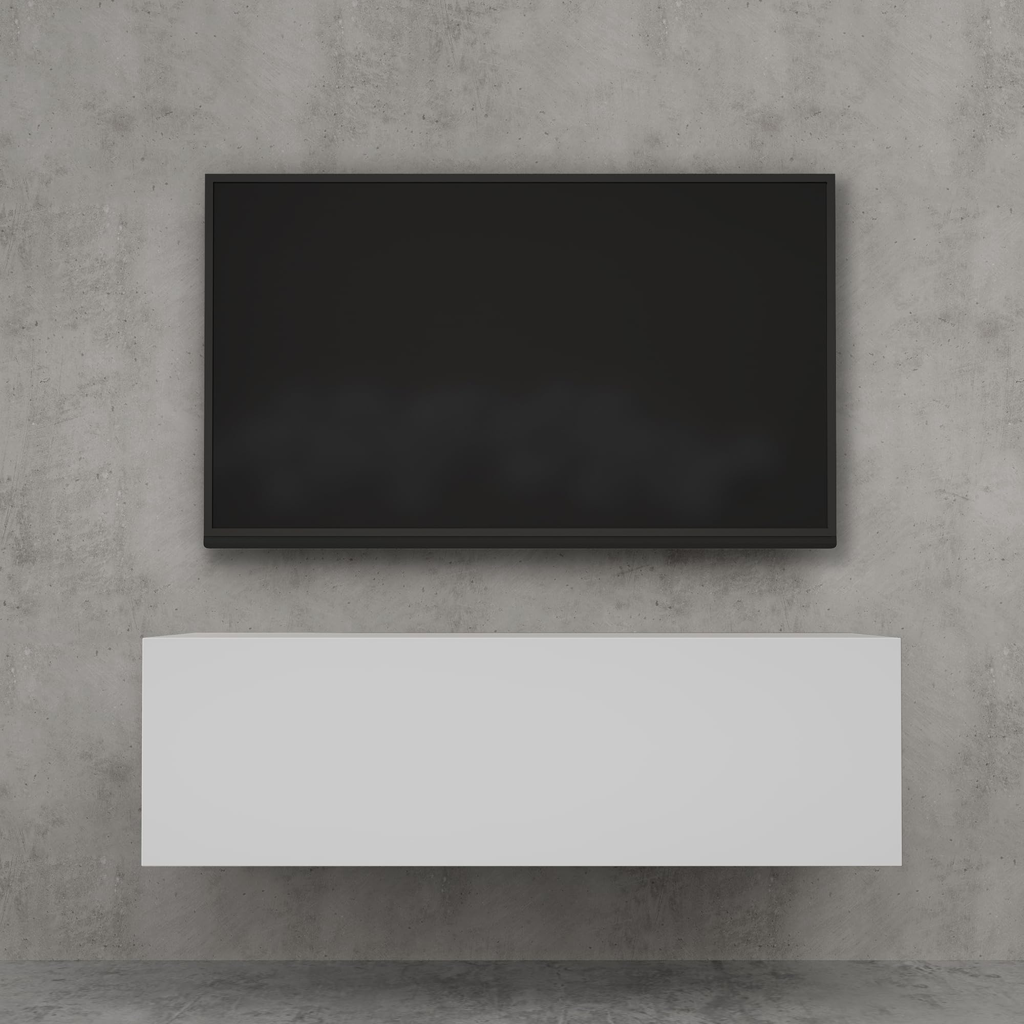 Stand TV Matt White 100 cm Hanging櫃 - Dettaglio