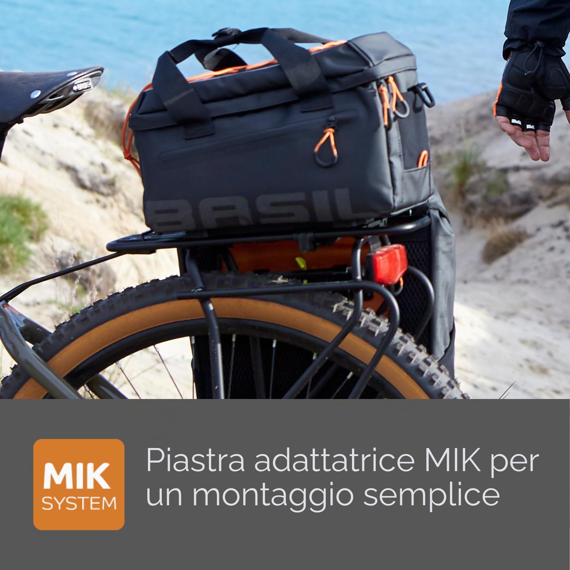 291198 - borsa portapacchi impermeabile con cinturini mik miles 7l