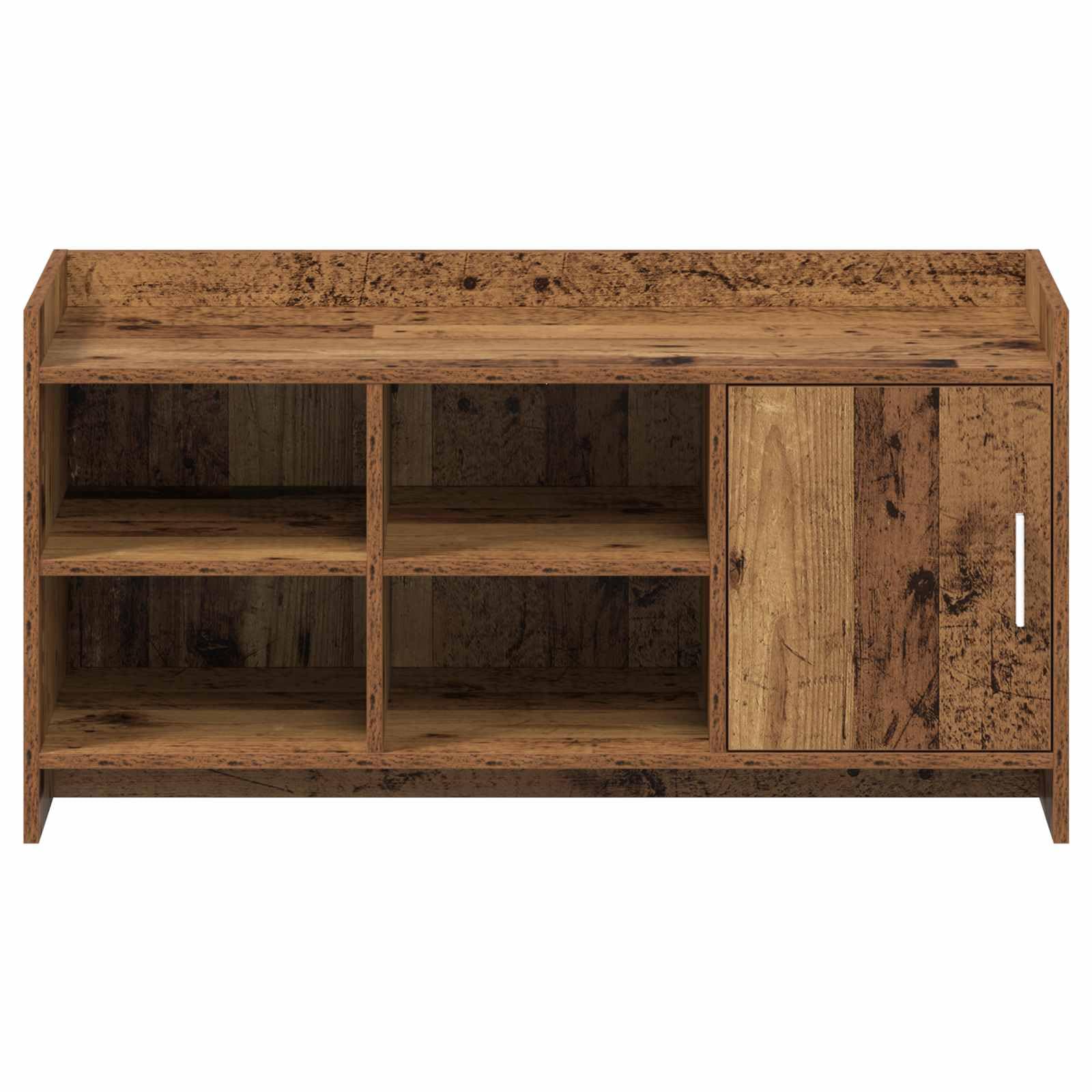 Szafka na buty z drewnianymi drzwiami inżynieryjnymi, 100 x 39,5 x 51 cm