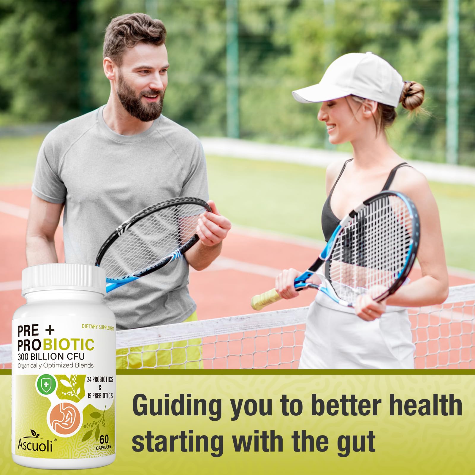 Prebiotics and Probiotics - 300 Billion CFU, 24 Probiotic+15 Herbs, 60 Caps — Amazon image 5