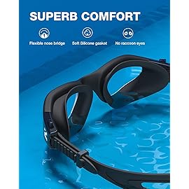 ZIONOR Swim Goggles, G1 SE Swimming Goggles Anti-Fog for Adult Men Women