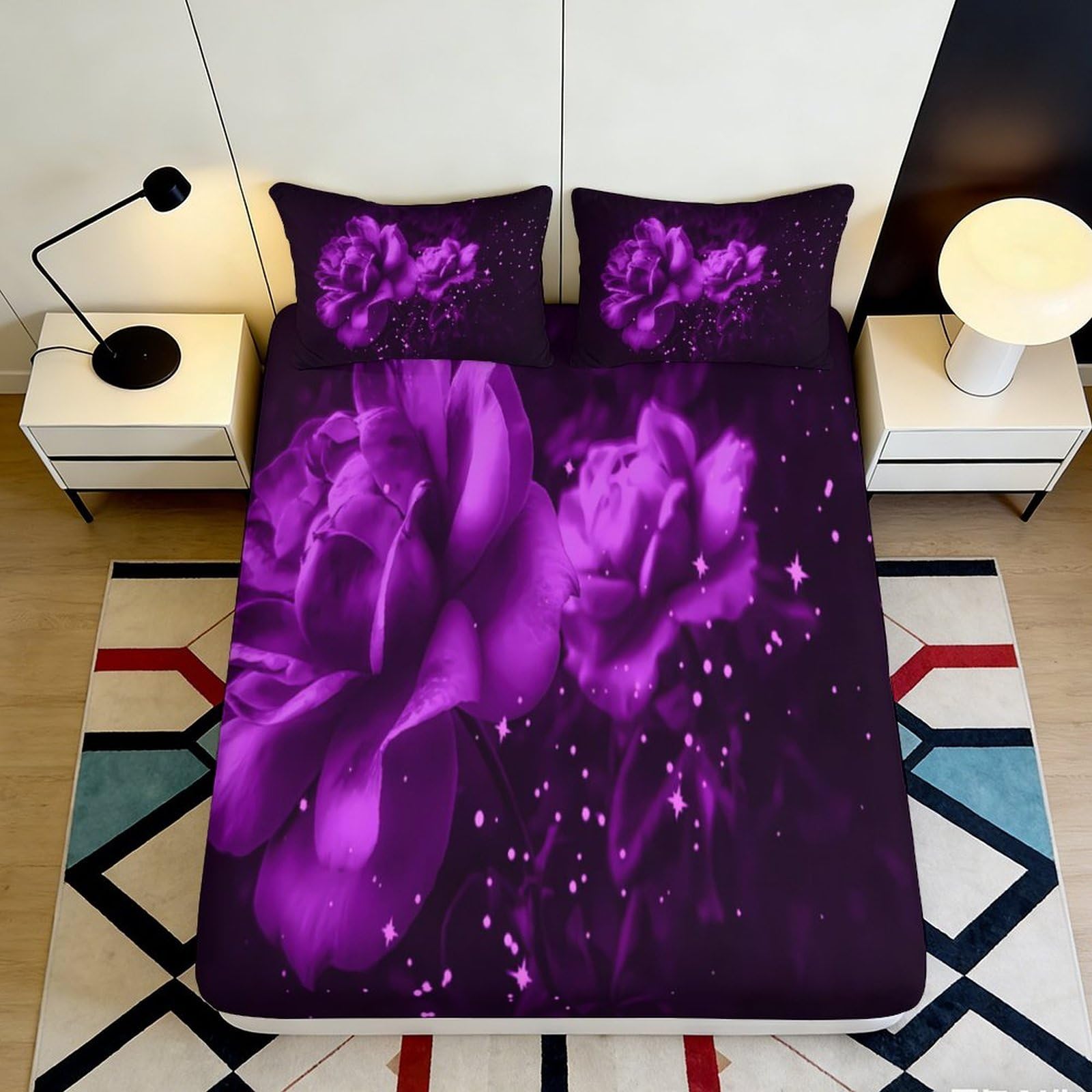 3D Printed Construction Vehicles Fitted Sheet Microfiber Soft Anti-Slip Cartoon Excavator Bed Cover for Bedroom Guest Room 90x200x25cm