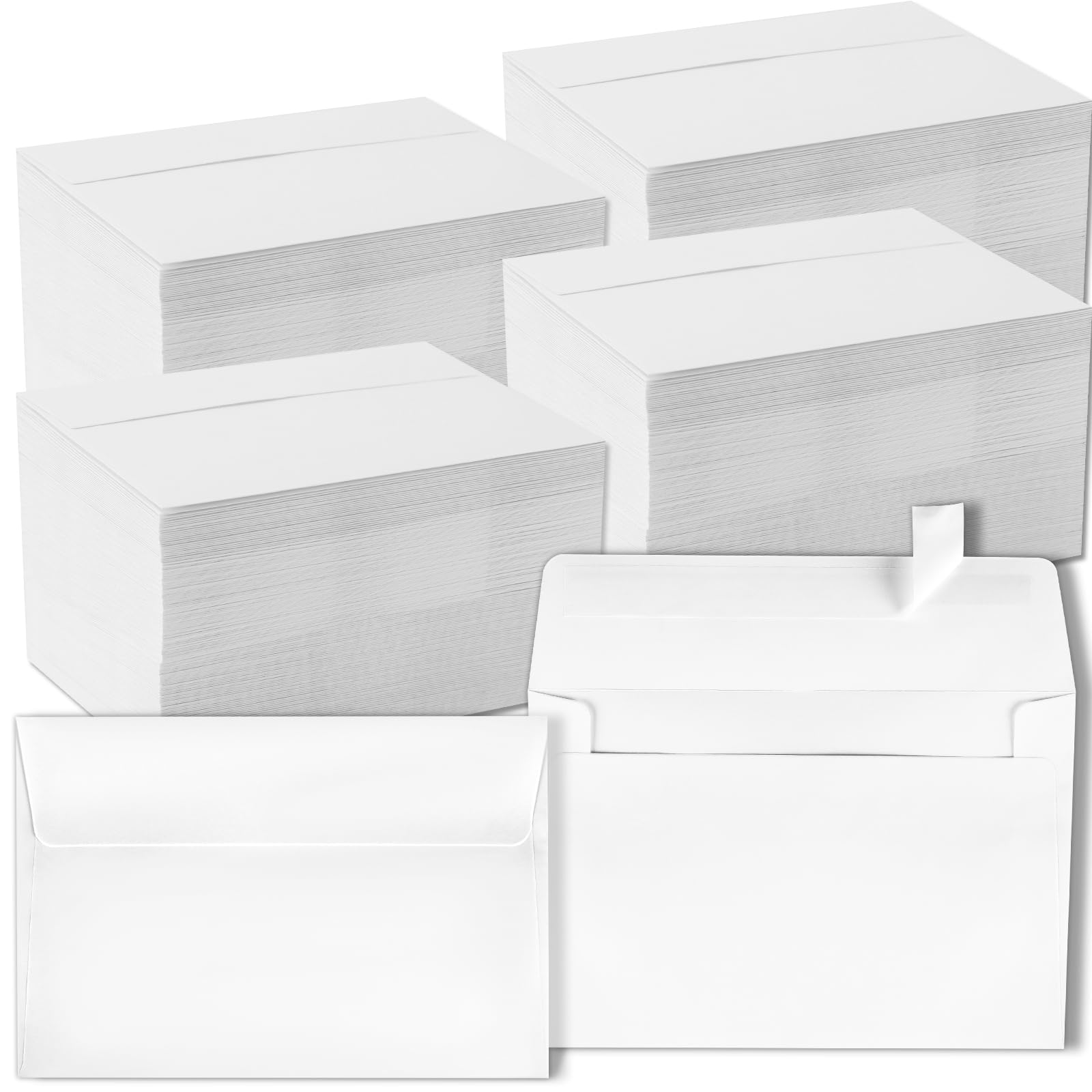 gisgfim Self Adhesive Invitation, 600 Pcs A7 Envelopes 5.25x7.25 Inches