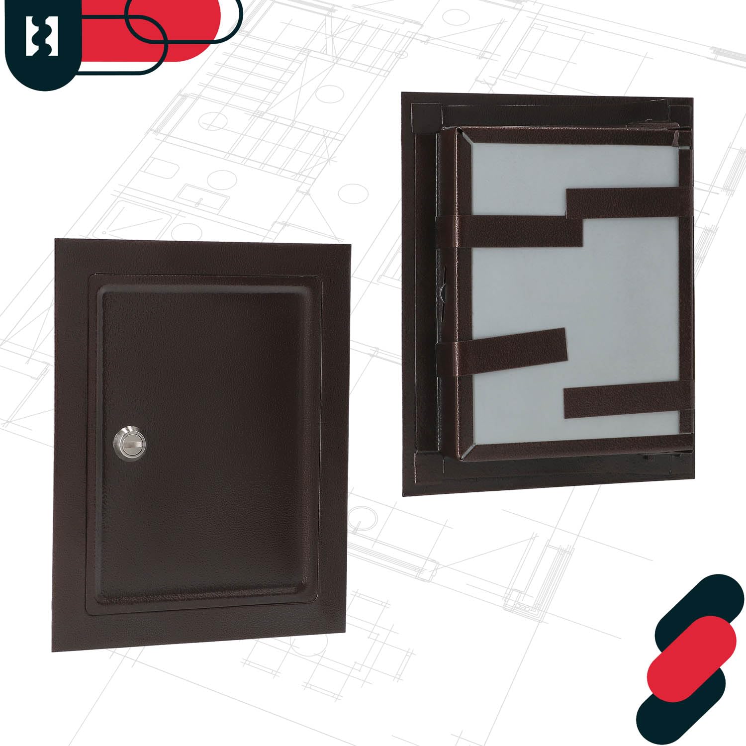 KOTARBAU® Drzwi kominkowe 155 x 205 mm miedziane antyczne drzwi pieca z osłoną termiczną do otwierania za pomocą śrubokręta lub monety