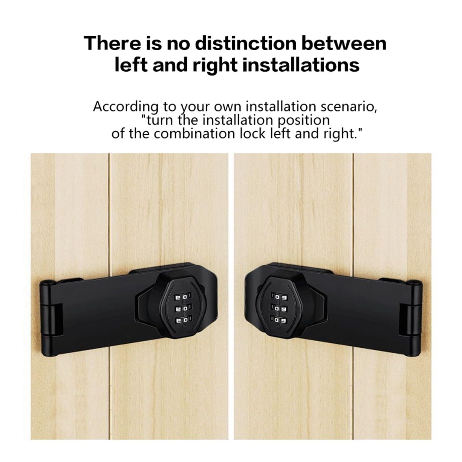 Cabinet Lock Serrure de porte d'armoire mot passe tiroir antivol double classeur pour Portes(Gold,3 inches)