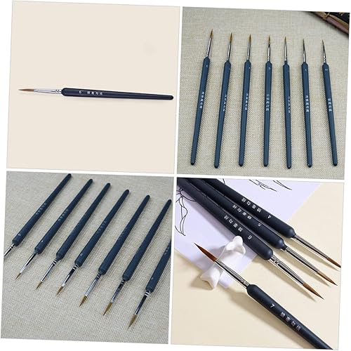 Miniatura 5 de 10 piezas Mini Kit de Pintura de Acuarela Juego de Pincel Detallado Pincel para Pintura Artística Arte de Uñas DIY