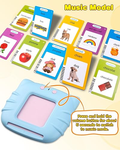 Vista 25 de Tarjetas flash en español de 510 palabras para niños, juguetes para autismo para niños de 2 a 3 años, juguetes de terapia del habla, tarjetas