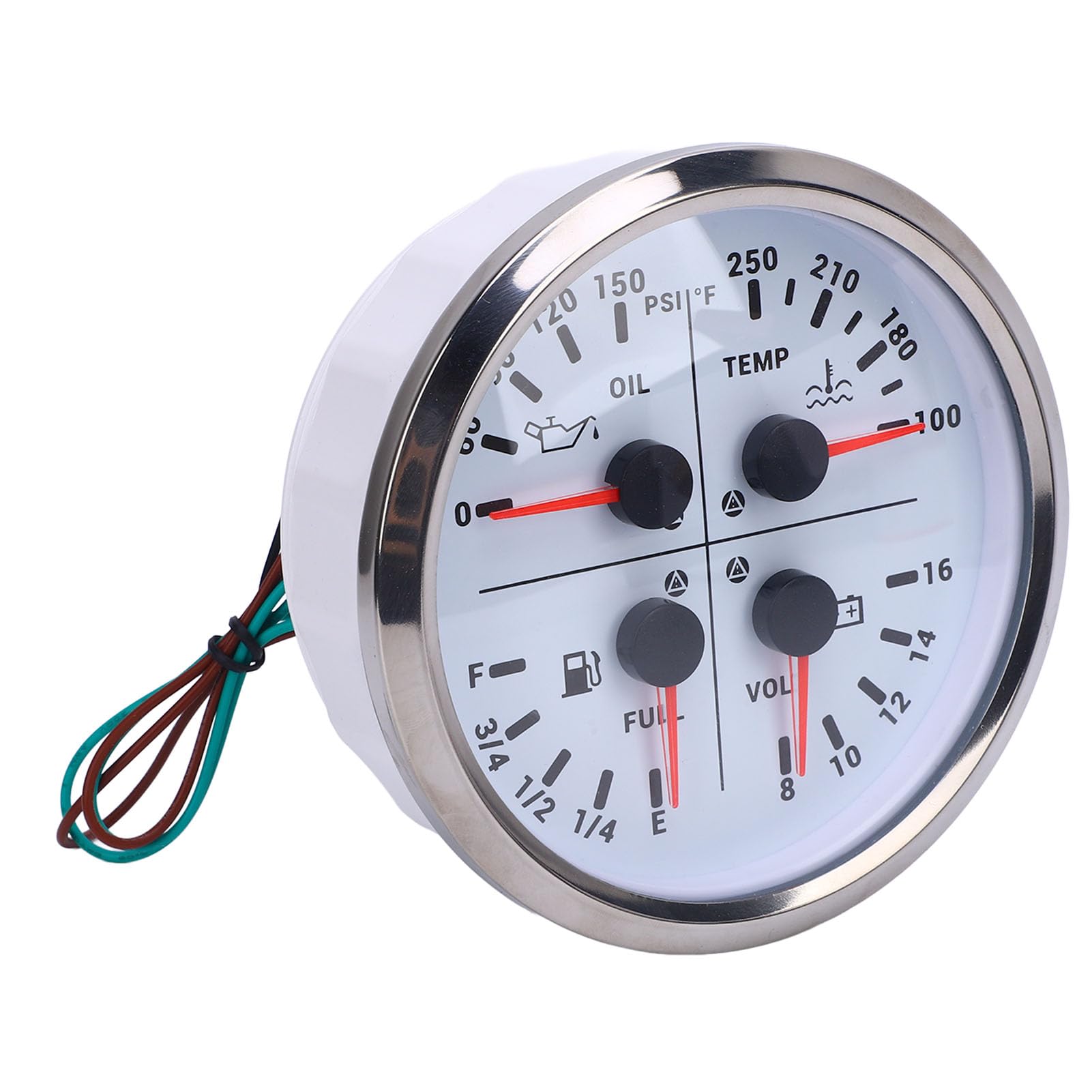 Bewinner Wskaźnik 110 Mm 4 w 1, Wielofunkcyjny DC 12 V, Ciśnienie,