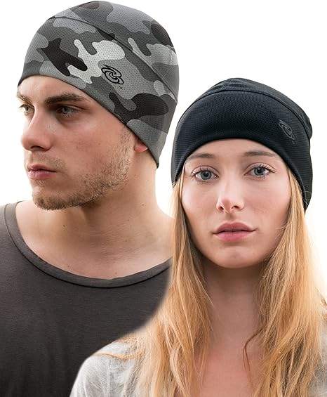 Amazon Shinobu Riders 吸汗速乾 Coolmax ２枚組 ヘルメット インナーキャップ スポーティ ブラック カモフラージュ Sr 125 キャップ ビーニー 車 バイク