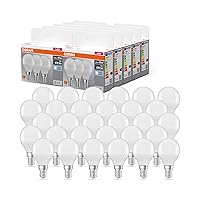 OSRAM LED BASE Classic P40, lampade LED a filamento smerigliato in vetro per base E14