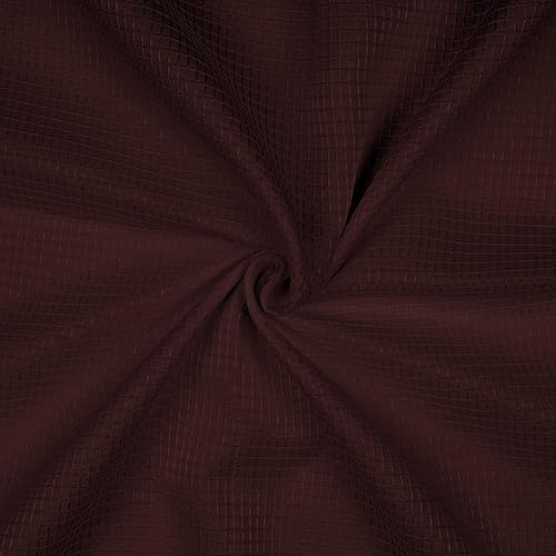 Miniatura 5 de Pretty House Cortina de ducha de tela, ligera y resistente al agua, tejido gofre spa, cortinas de baño de calidad de hotel lavable a máquina 36 x 72