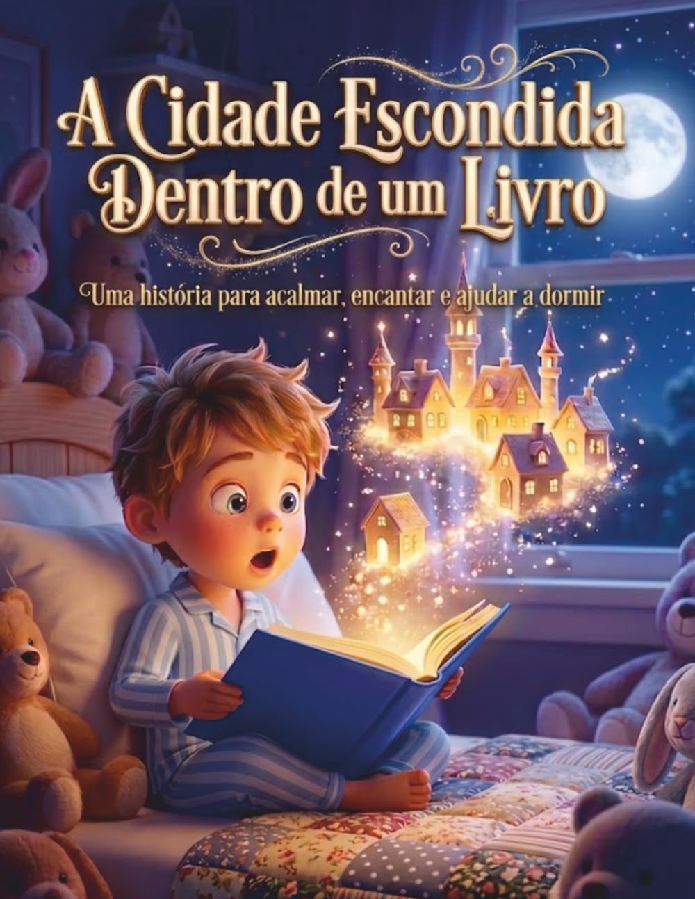 A Cidade Escondida Dentro de um Livro: História Infantil Educativa sobre Emoções, Sono Tranquilo e Desenvolvimento Infantil.