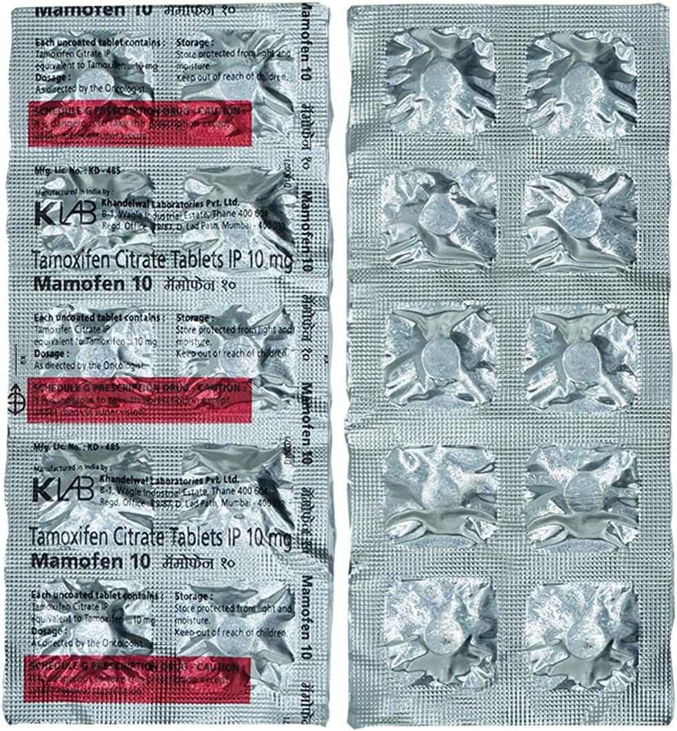 Mamofen 10mg - Strip of 10 Tablets