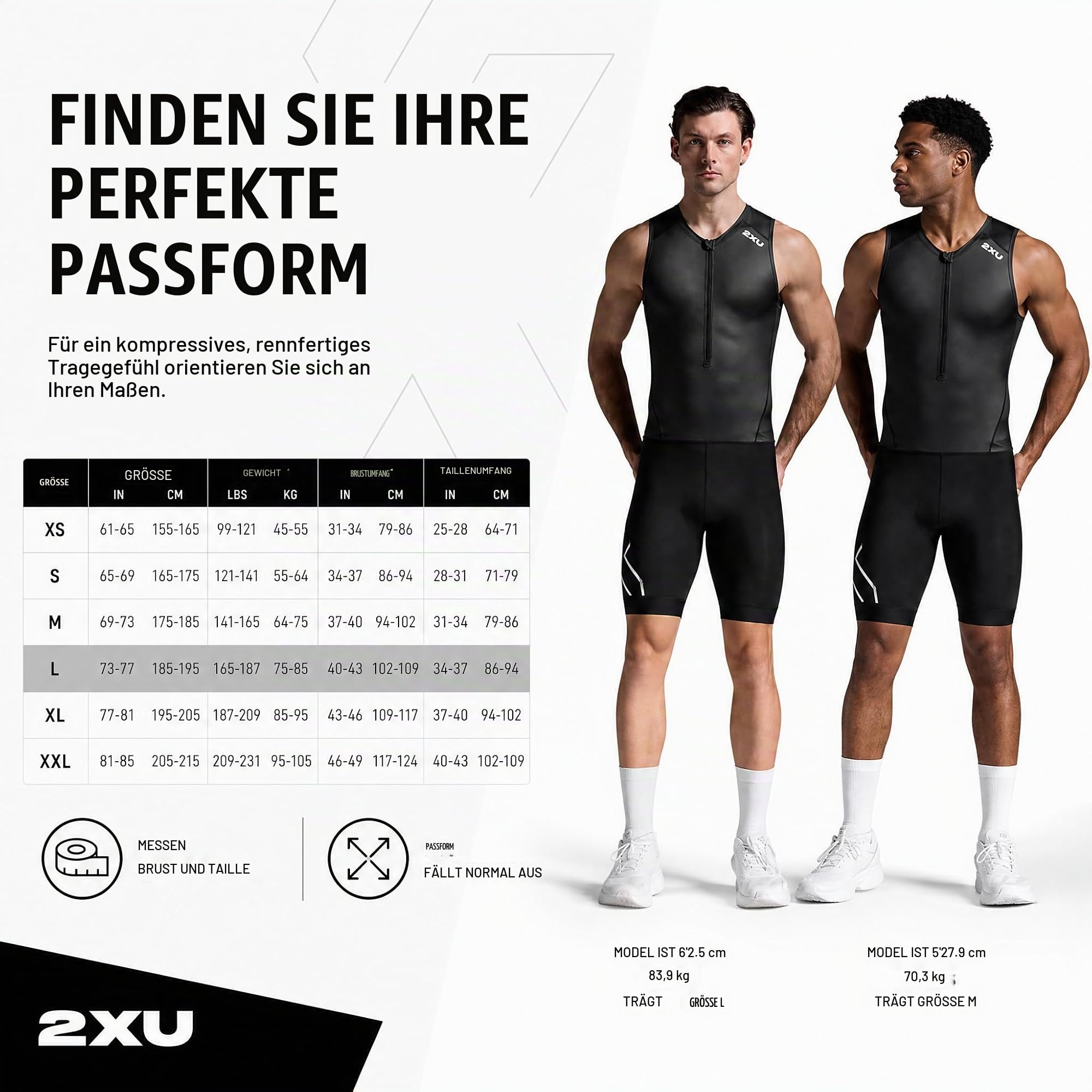 2XU Herren Trisuit mit Ärmeln
