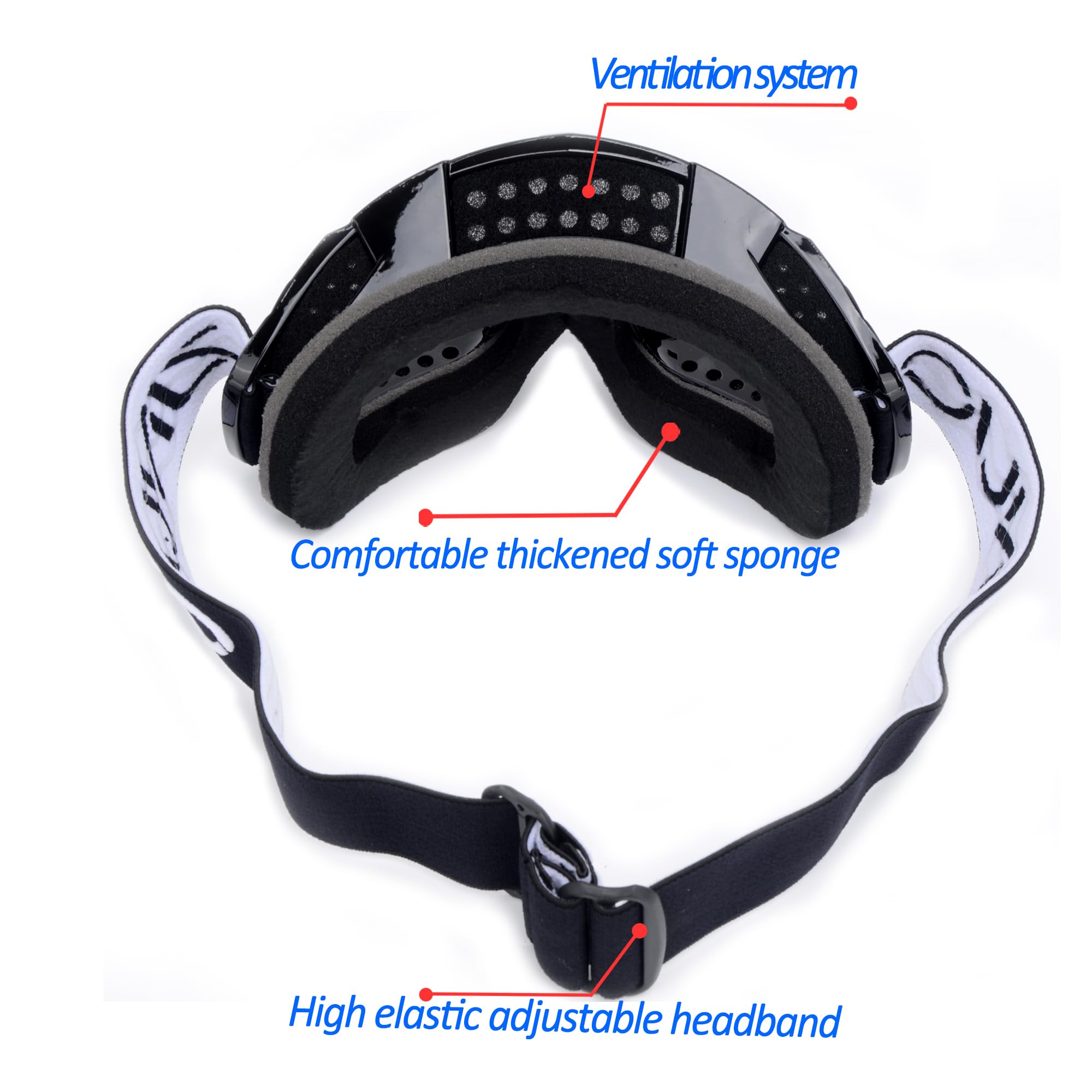 Dirt Bike Goggles ATV Goggles Motocross Off Road Goggles Motorcycle Riding Racing MX UTV Goggles