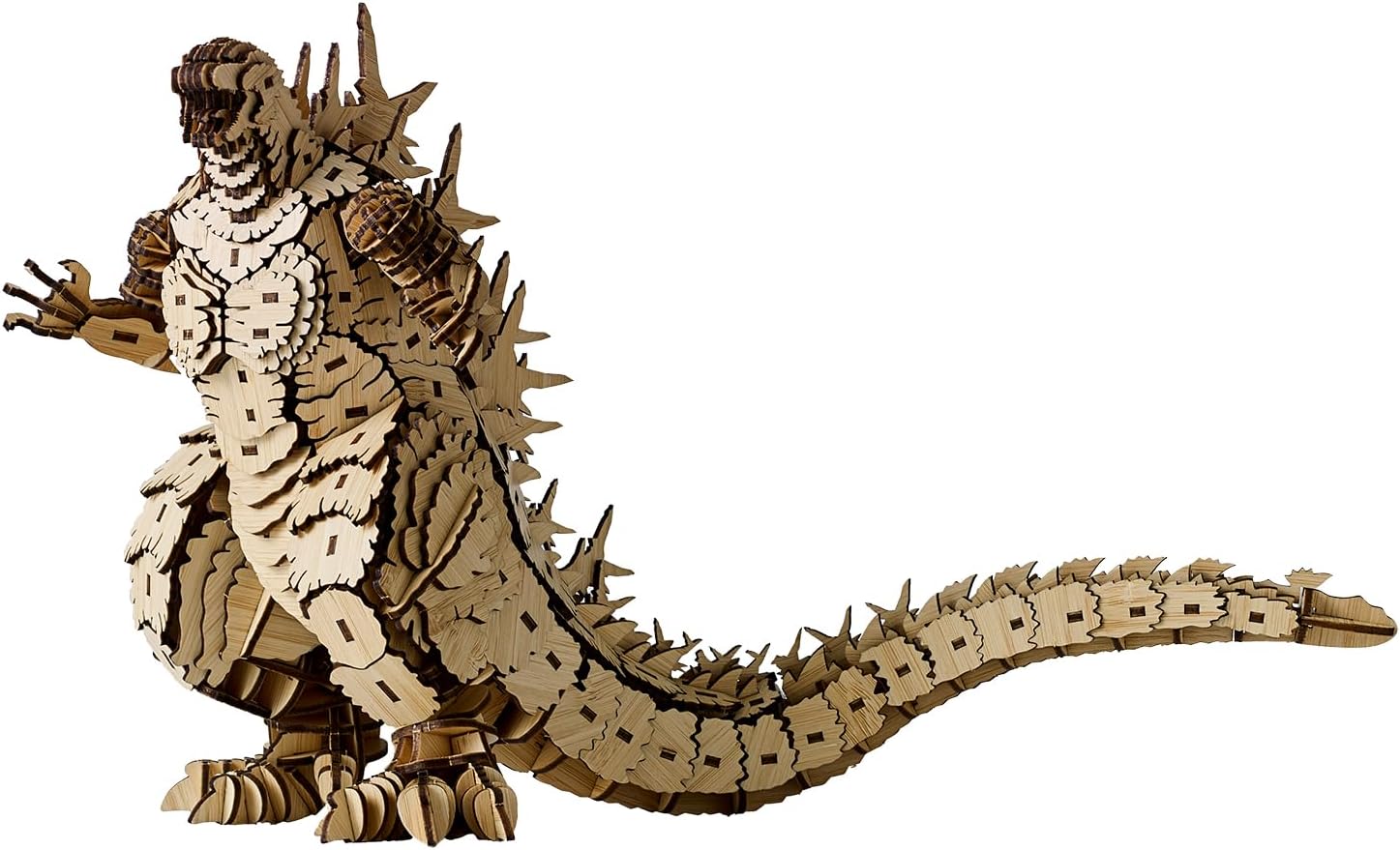wa-gu-mi Godzilla 2023 Bamboo 3D Model Kit – DIY Craft Kit – Eco-Friendly – Ideal Gift and Home Decor