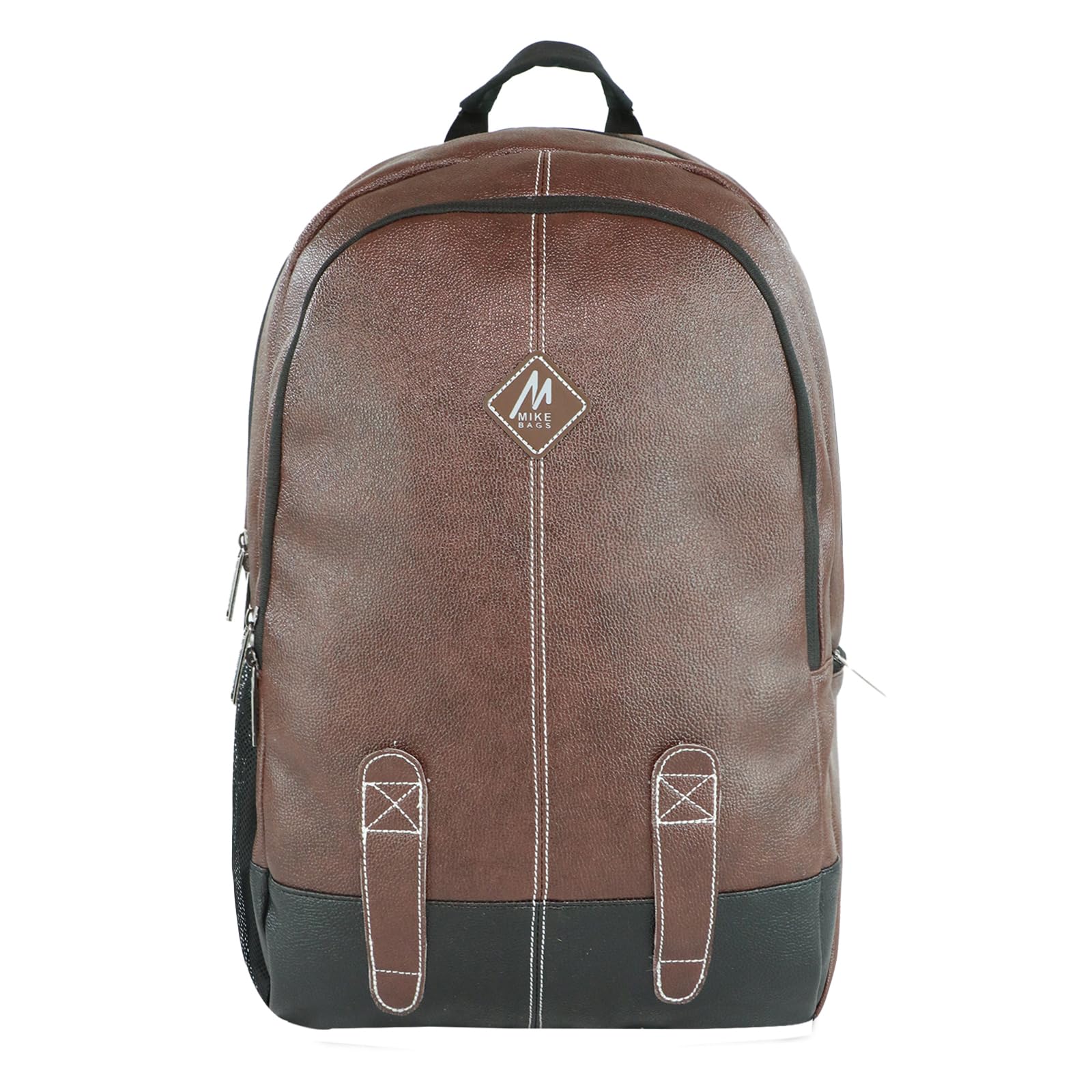 22litres octane Faux Leather Water Resistant Anti Theft Laptop Backpack/Office Backpack for Men/Women - Tan-image-46