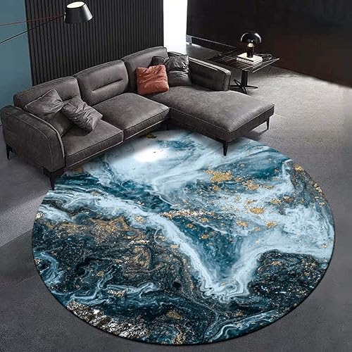 Miniatura 7 de Alfombrilla antideslizante para silla de escritorio, fácil de enrollar, alfombra redonda abstracta para computadorasilla de juegos, alfombra de área