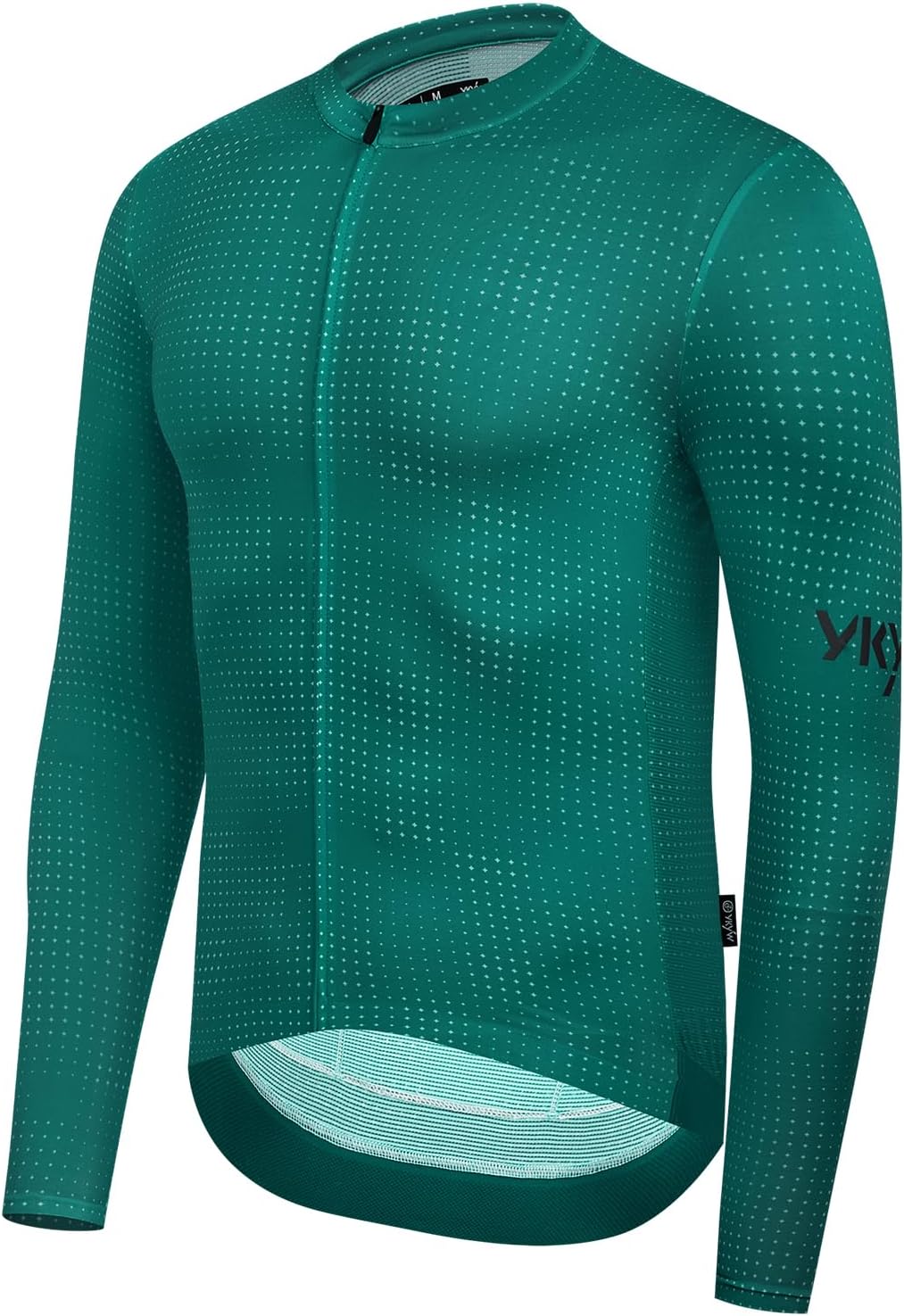 YKYWBIKE Cycling Jersey Men Long Sleeves Bike Jersey with Pockets Breathable MTB Biker Shirts Biking Shirts for Men Cycling