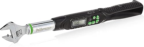 Hilmor 1963826 Llave dinamométrica ajustable digital para mini-split, herramientas y equipos HVAC, pantalla LCD digital, indicadores de luz y sonido