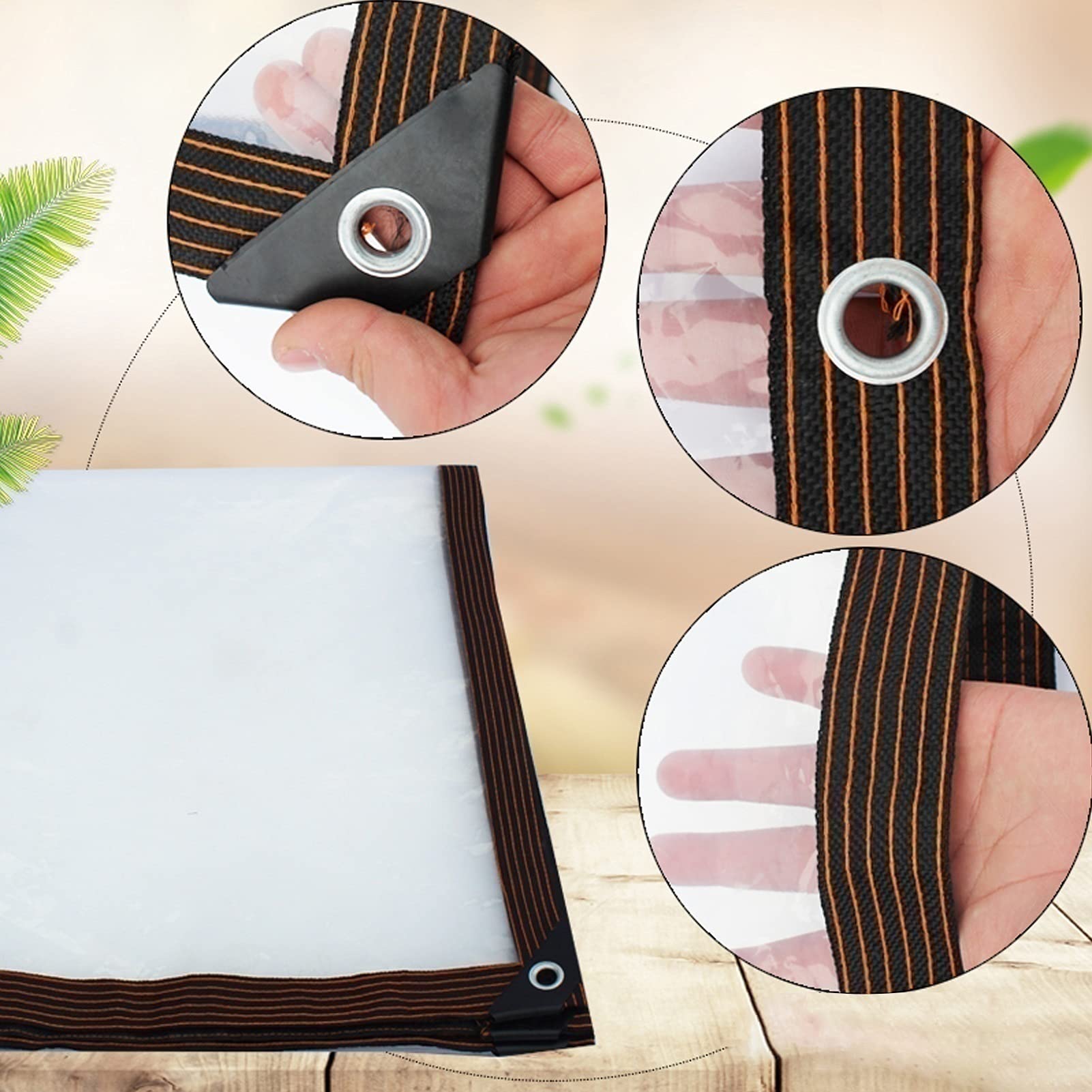Láminas de plástico de polietileno para jardín, material de bricolaje, cubierta transparente impermeable, lona, escarcha e insectos, protección de aves para plantas, grosor 0,12 mm ( Size : 3×4m )