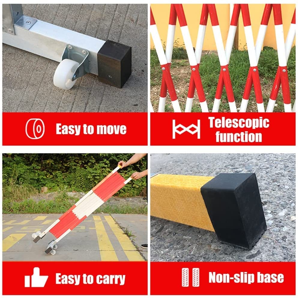 Clôture de circulation rétractable anti-intrusion pour sécuriser les zones de travaux