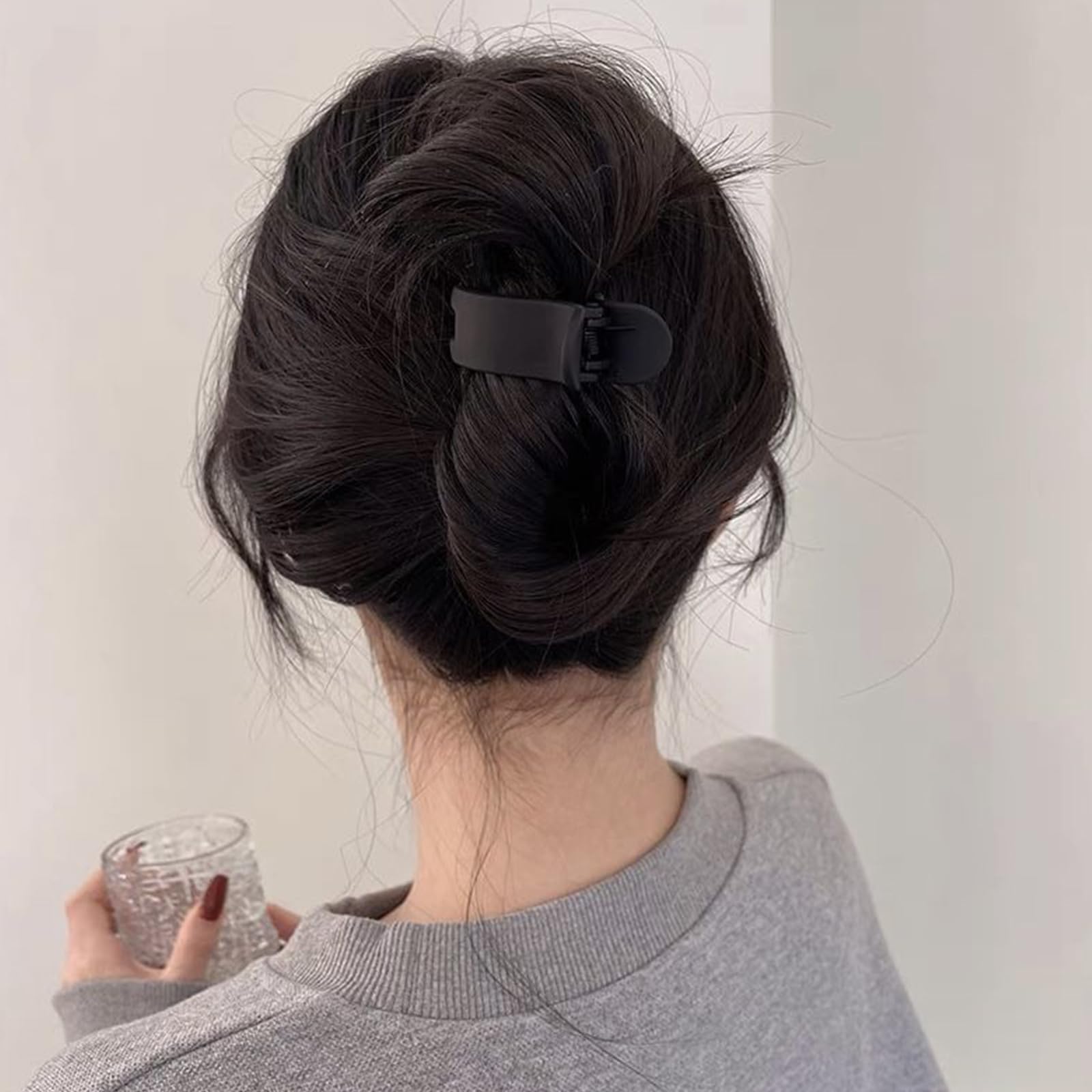 4 Stück Haarspangen für Frauen, kleine Haarklammern für hohen Pferdeschwanz, Dutt, Haarflecht-Werkzeug, Schwalbenschwanz-Haarspange, modisches Haarzubehör für Haarstyling, Dutt, Shaper,